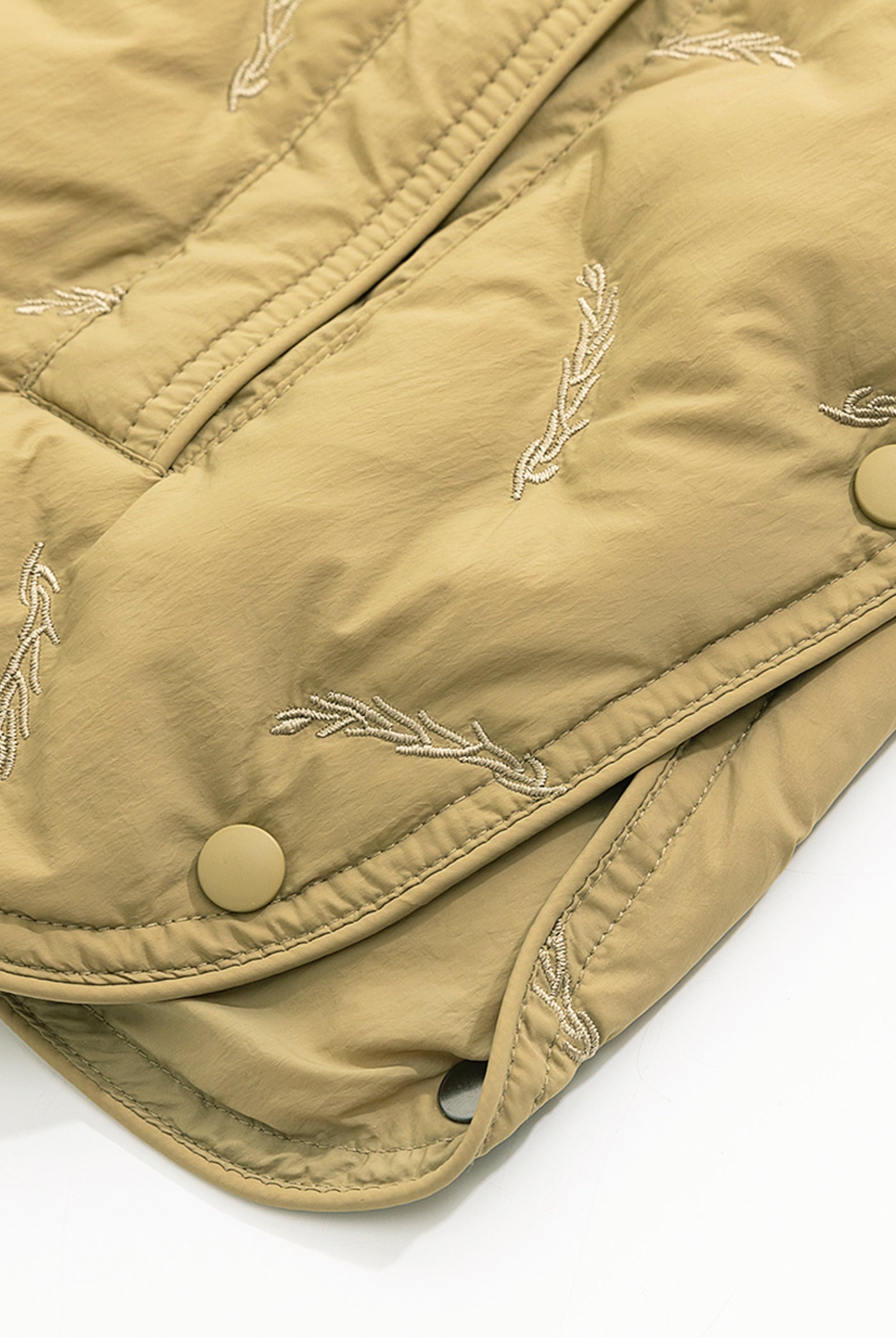 KAMILAN short embroidered down jacket female 2025 winter new warm white duck down jacket