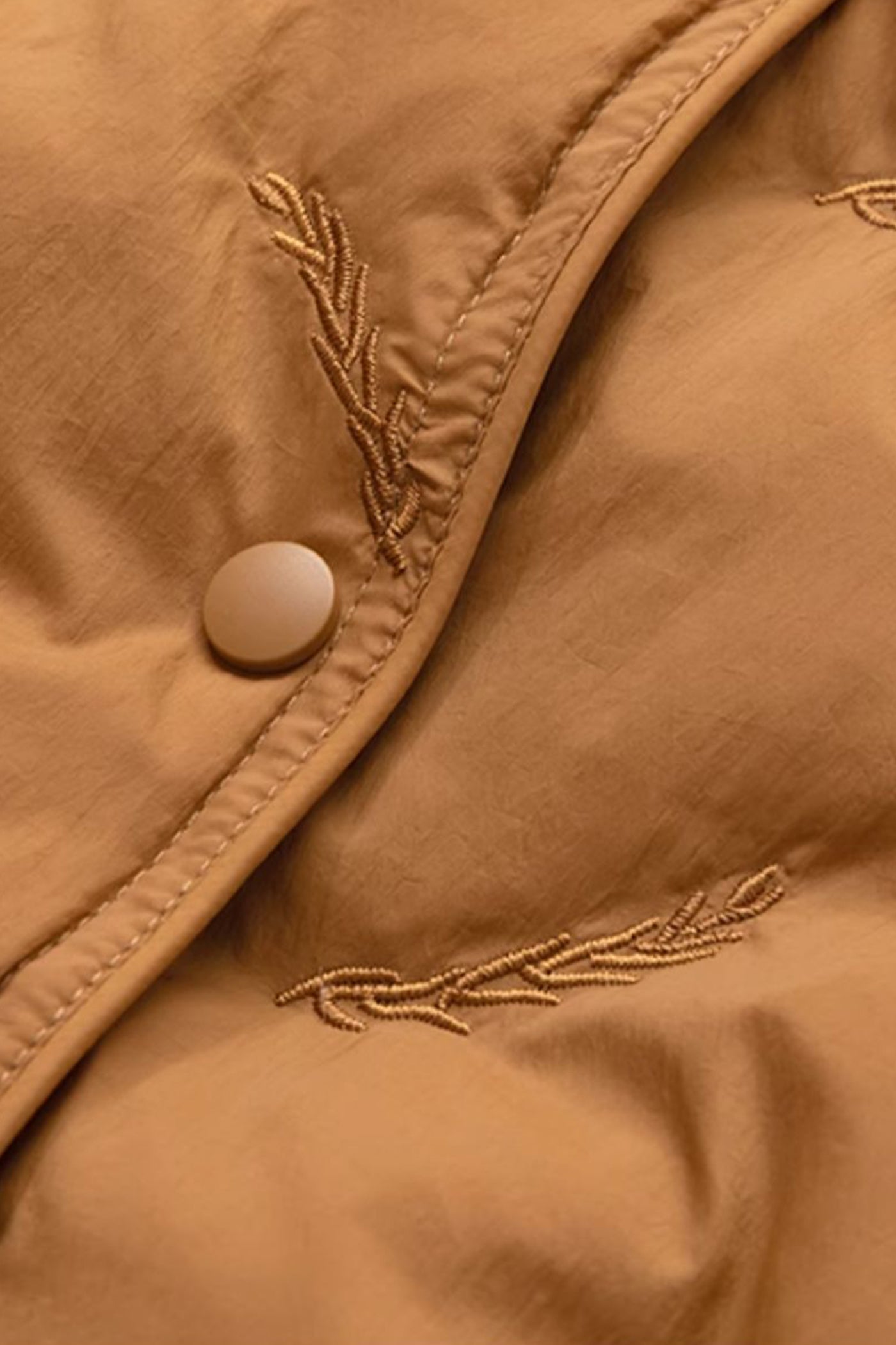 KAMILAN short embroidered down jacket female 2025 winter new warm white duck down jacket
