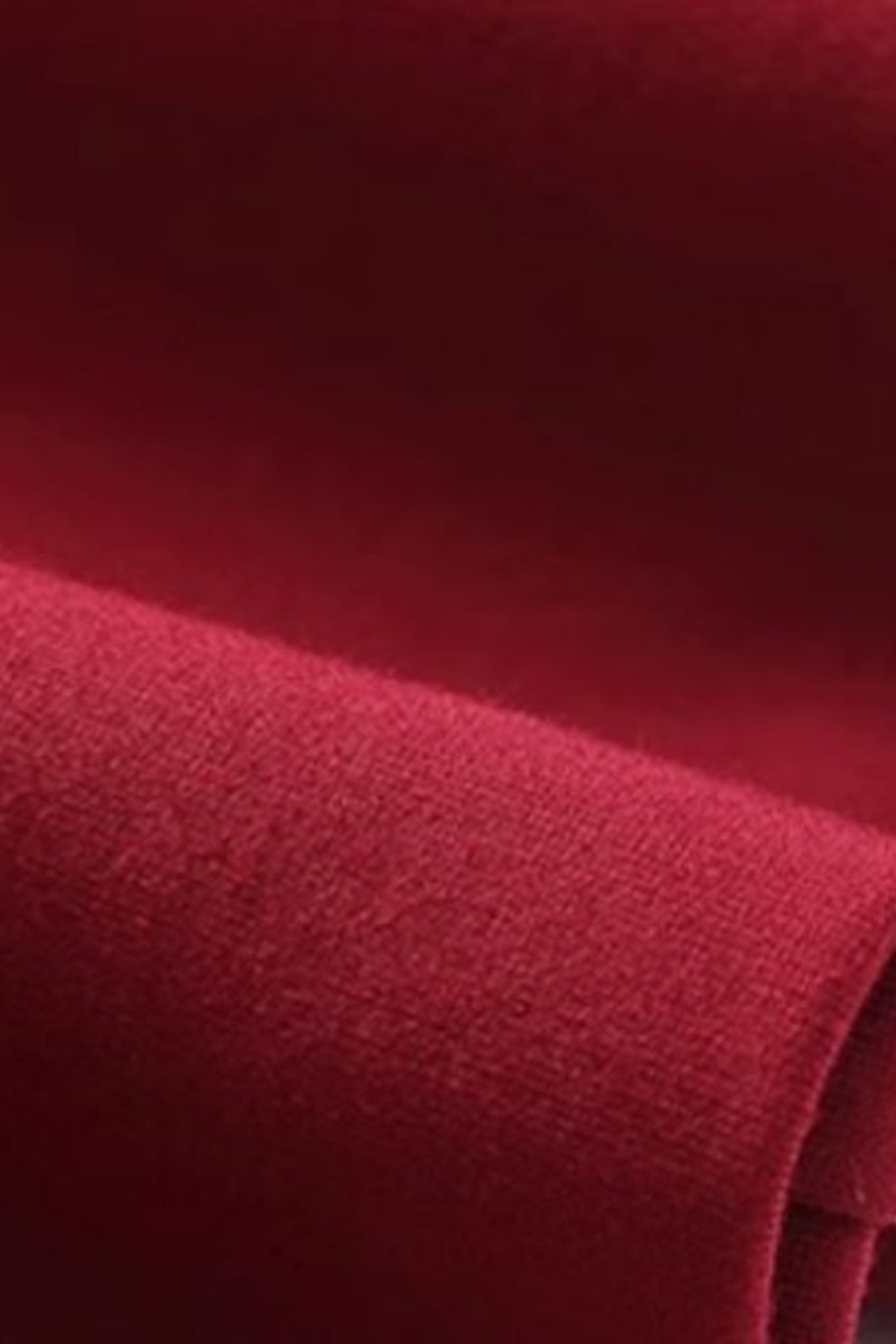 KAMILAN red cropped sleeve dress female 2025 autumn new long dress beaded pullover A-line skirt.