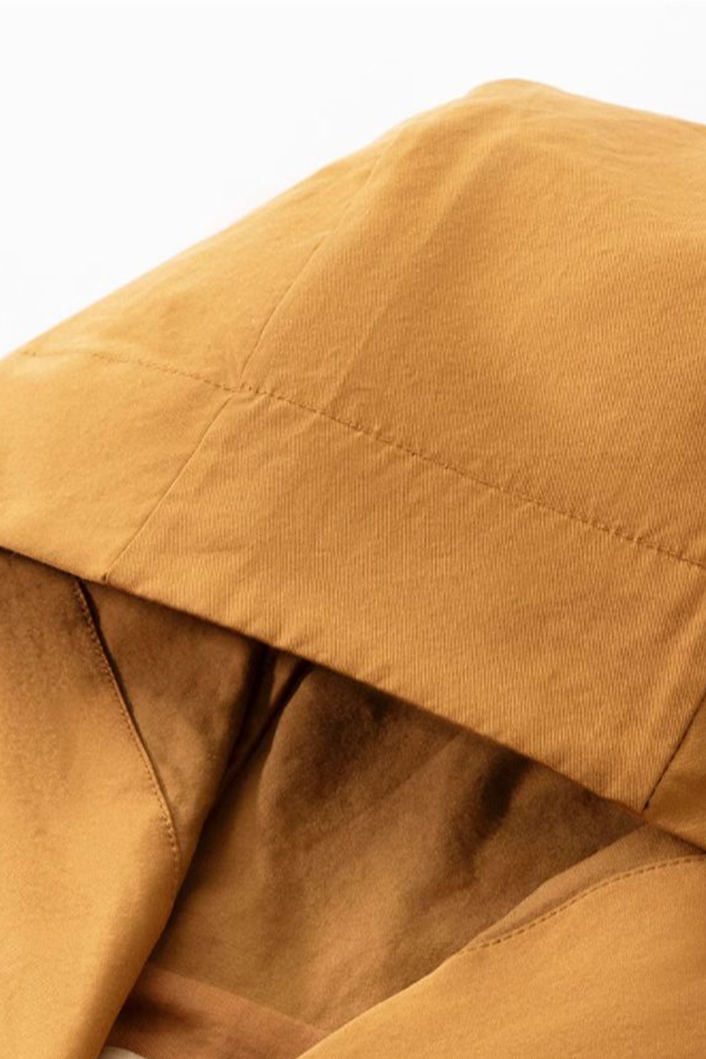 KAMILAN French style design windbreaker women's autumn 2025 new lantern sleeves long trench coat hooded.