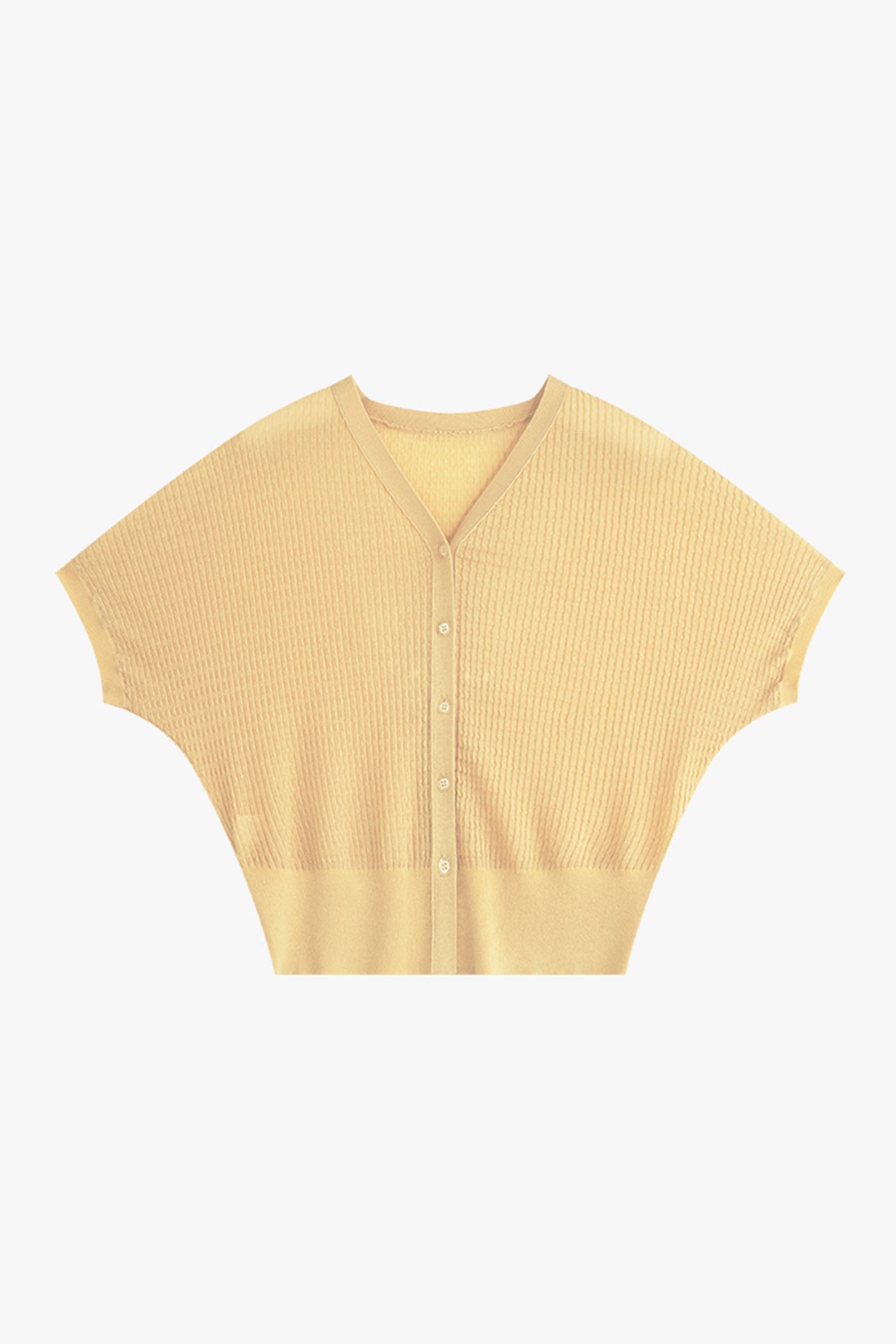 KAMILAN French style temperament short sweater women's autumn new short-sleeved V-neck cardigan coat jacket