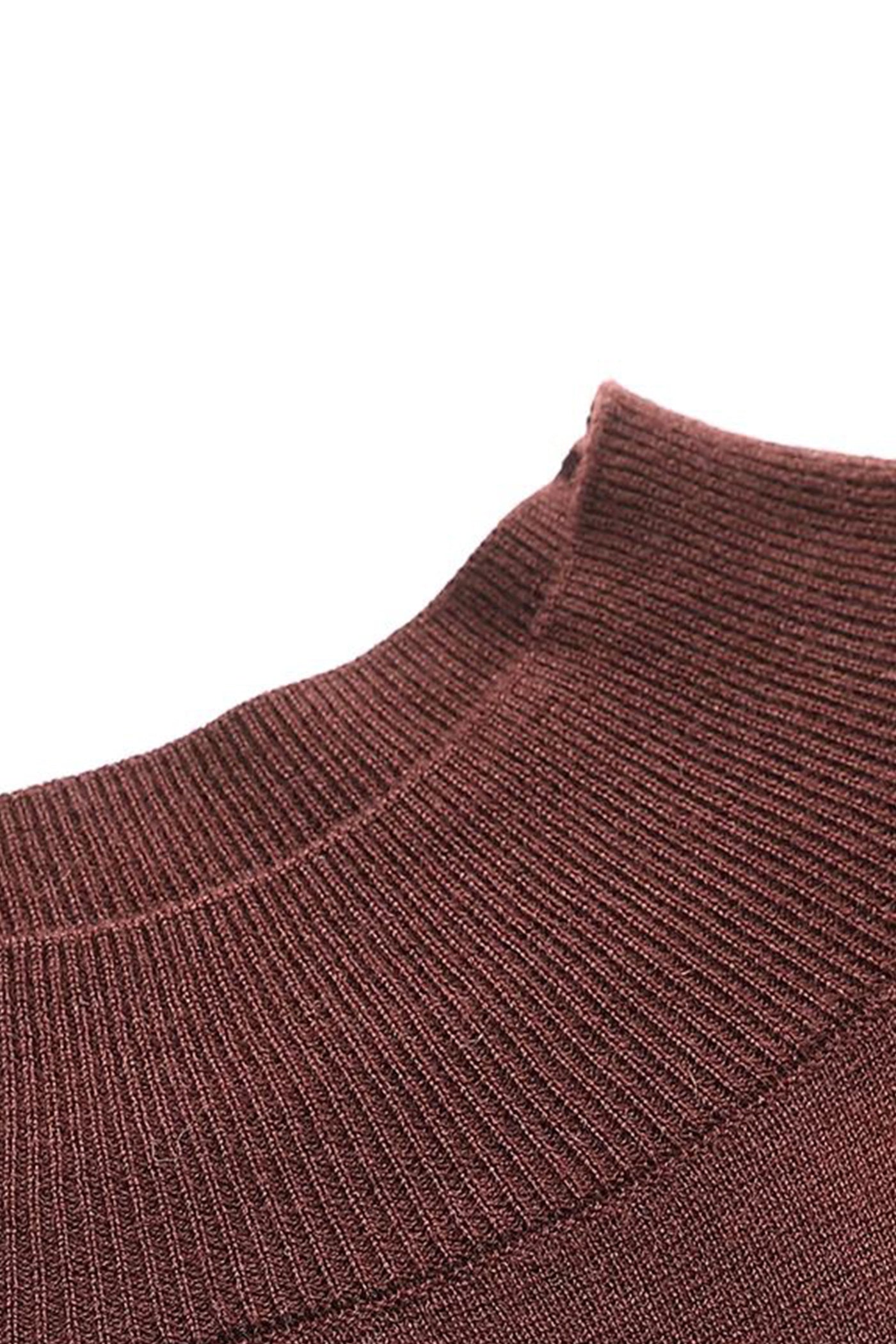 KAMILAN wool knitted dress women's autumn and winter 2025 new long sweater dress