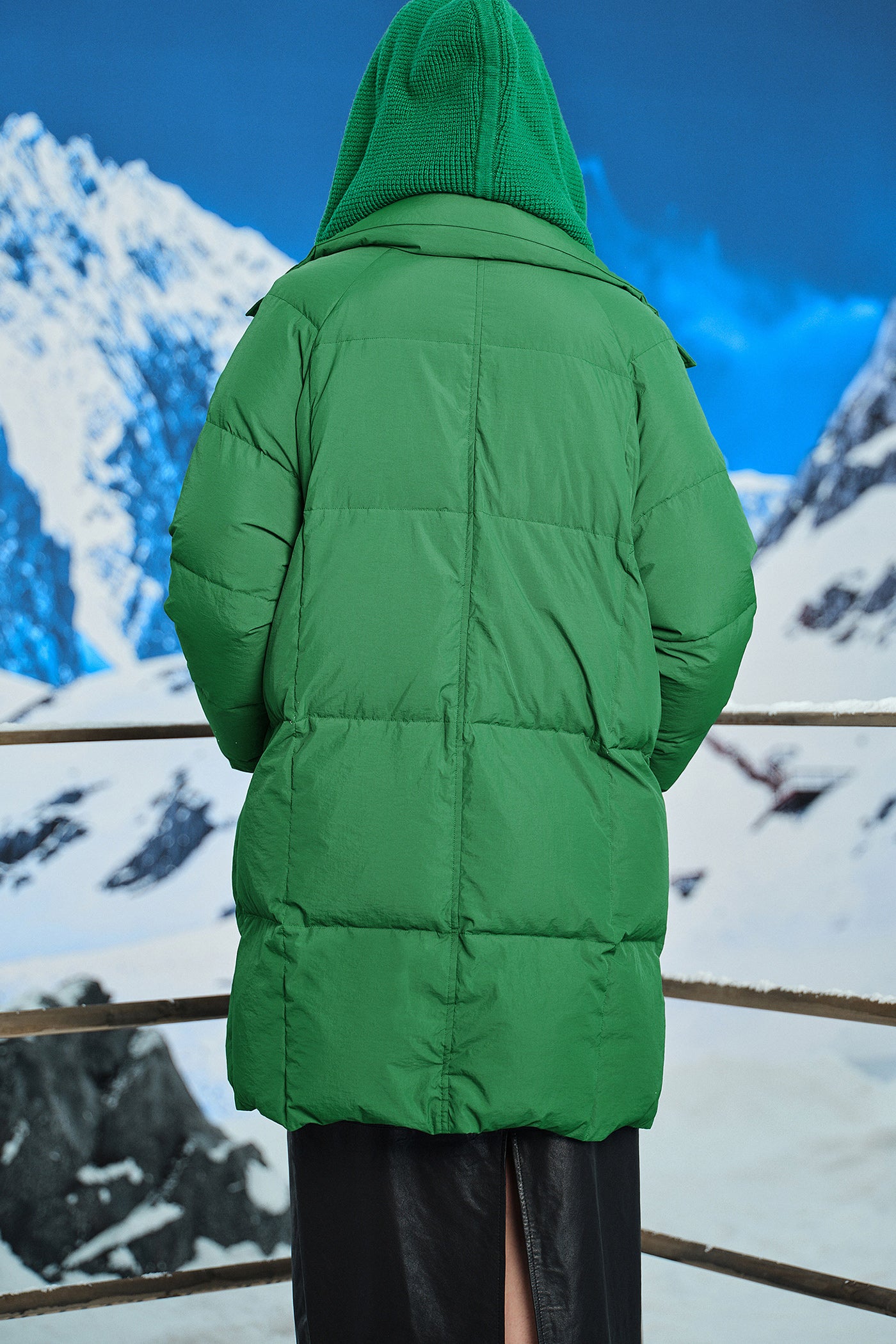 KAMILAN knitted splicing down jacket women's new style 2025 winter warm long down jacket with detachable hood. Camilan knitted splicing down jacket women's new 2024 winter warm long down jacket with detachable hood.
