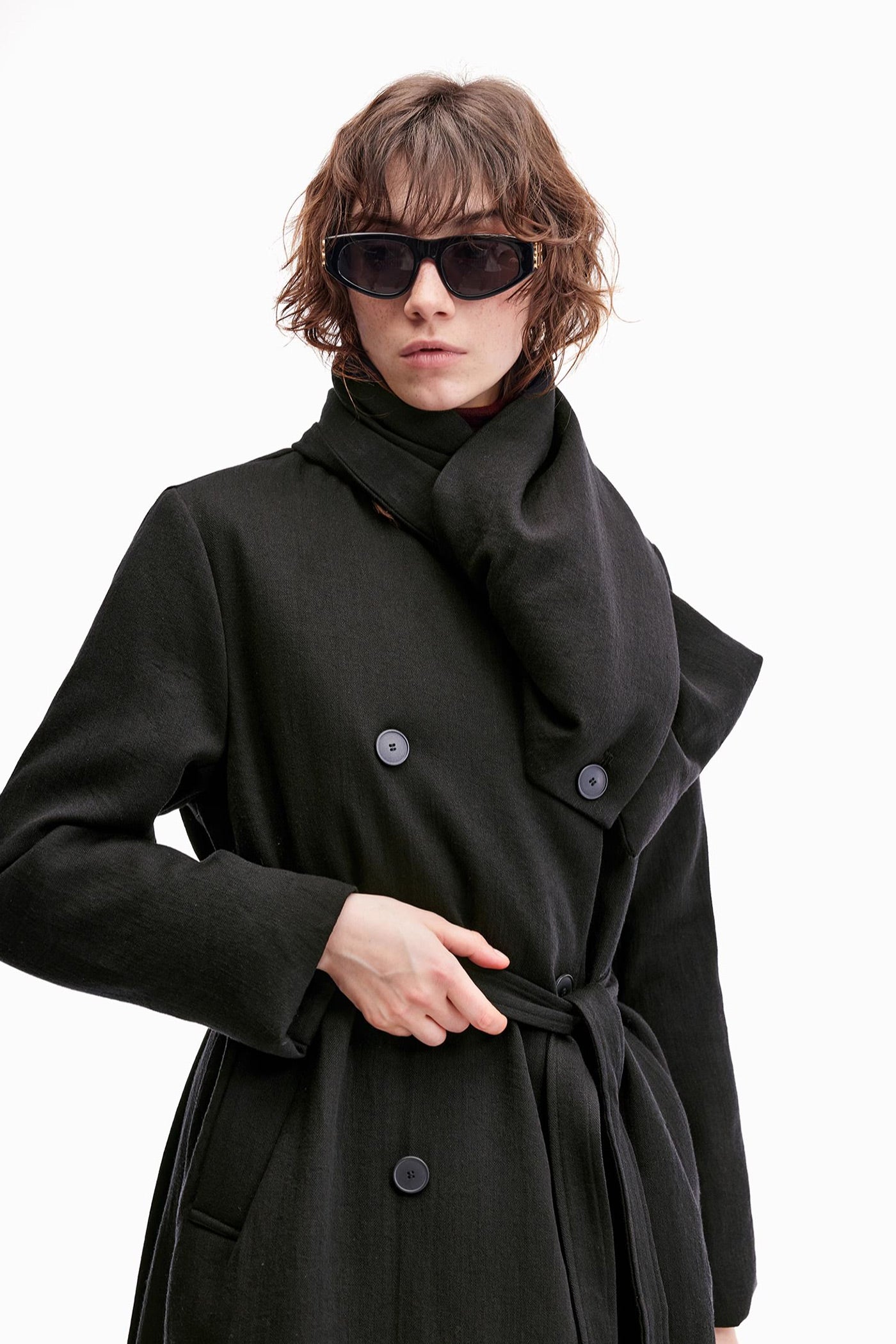 KAMILAN Maillard scarf collar down jacket women's new style 2025 winter long goose down coat