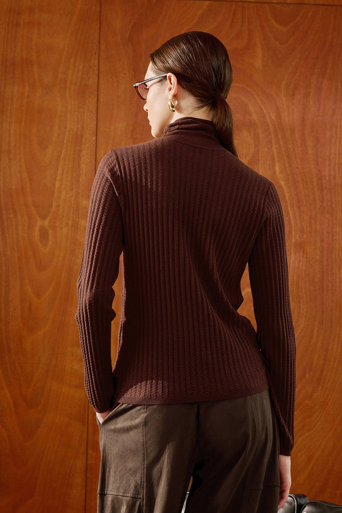 KAMILAN Elegant Versatile Turtleneck Sweater for Women – 2025 Fall New High-Neck Knit Base Layer Top