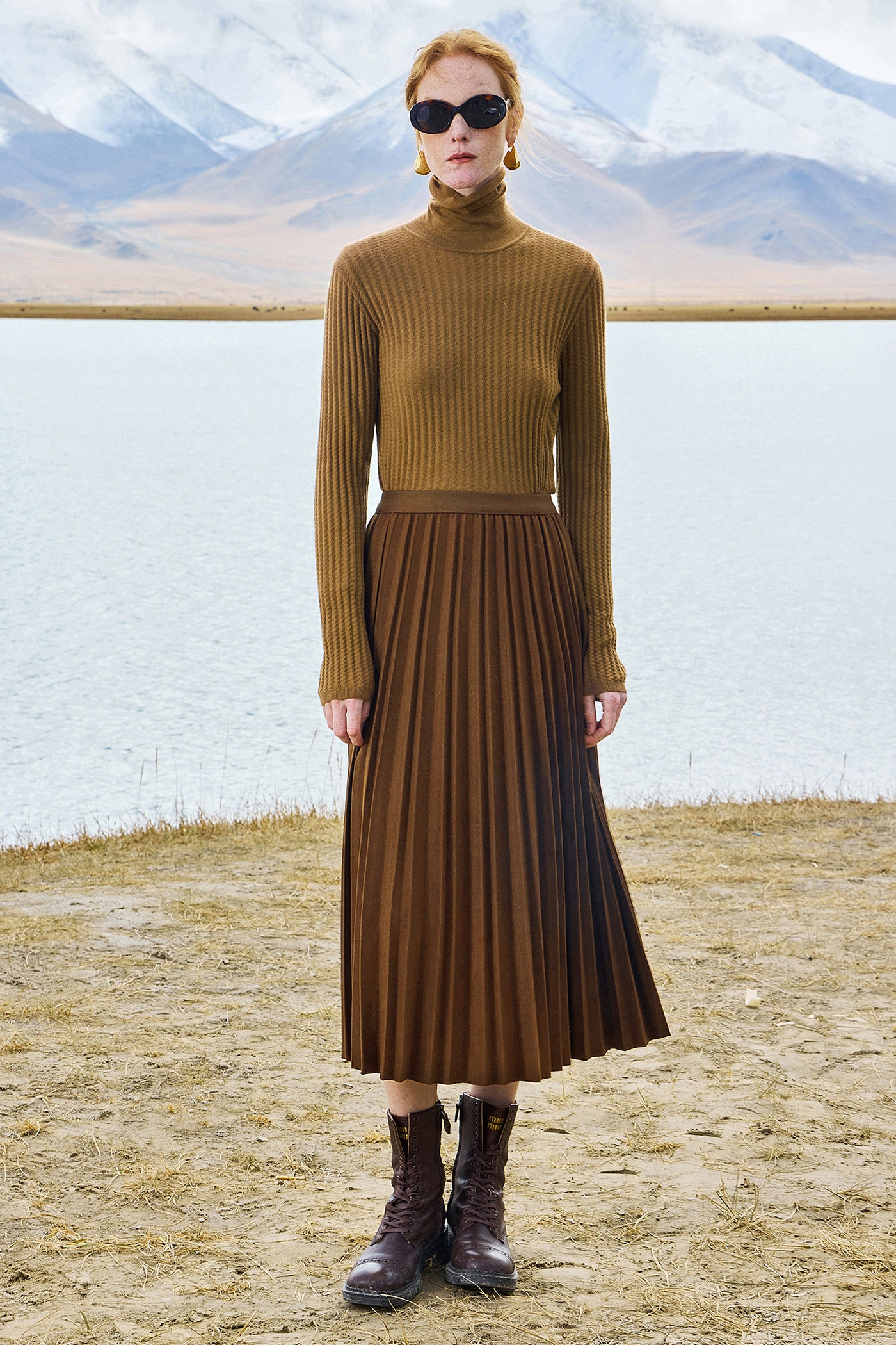 KAMILAN Elegant Versatile Turtleneck Sweater for Women – 2025 Fall New High-Neck Knit Base Layer Top
