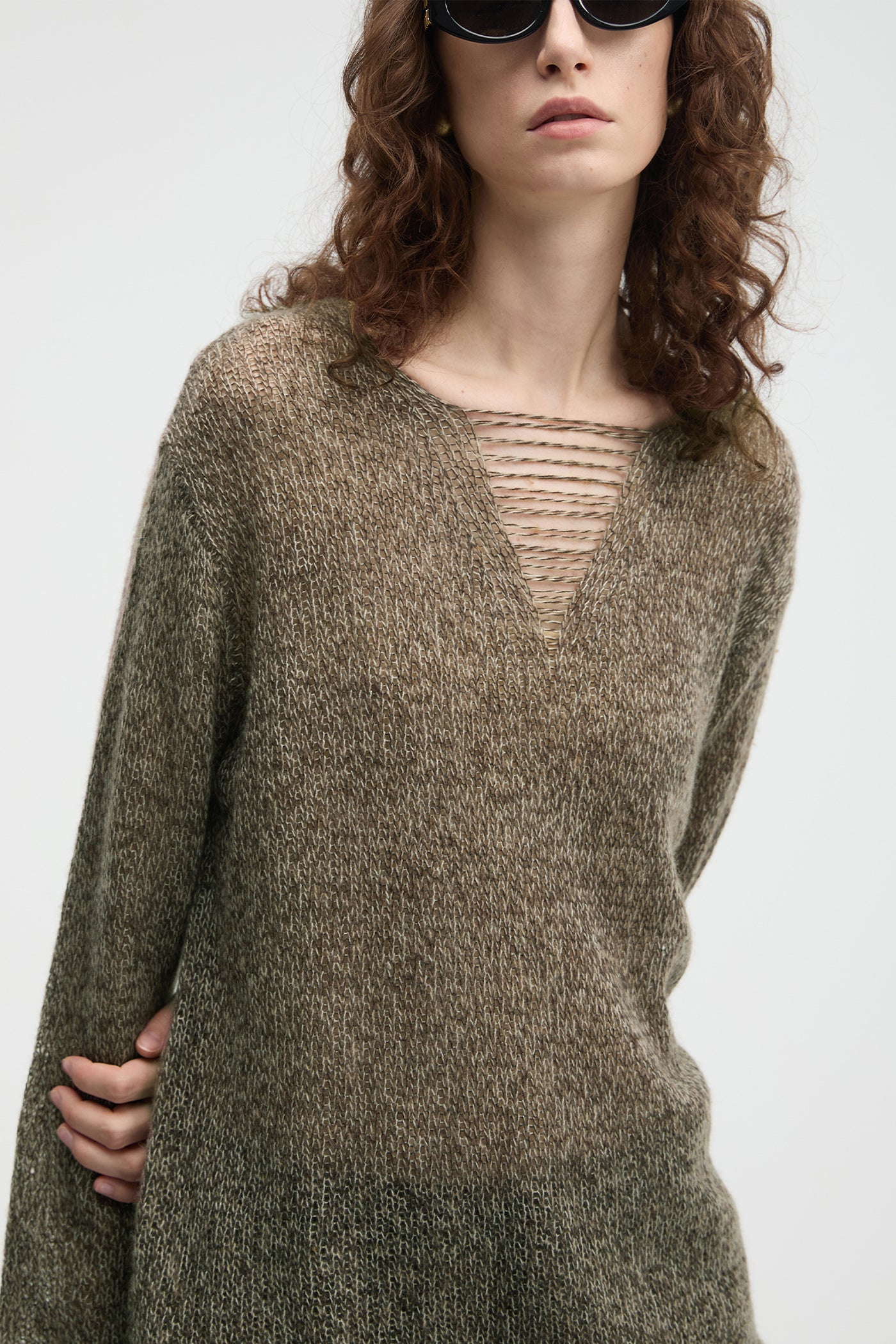 KAMILAN Women's Wool Sweater 2025 Fall – Unique Textured Knit Base Layer Top