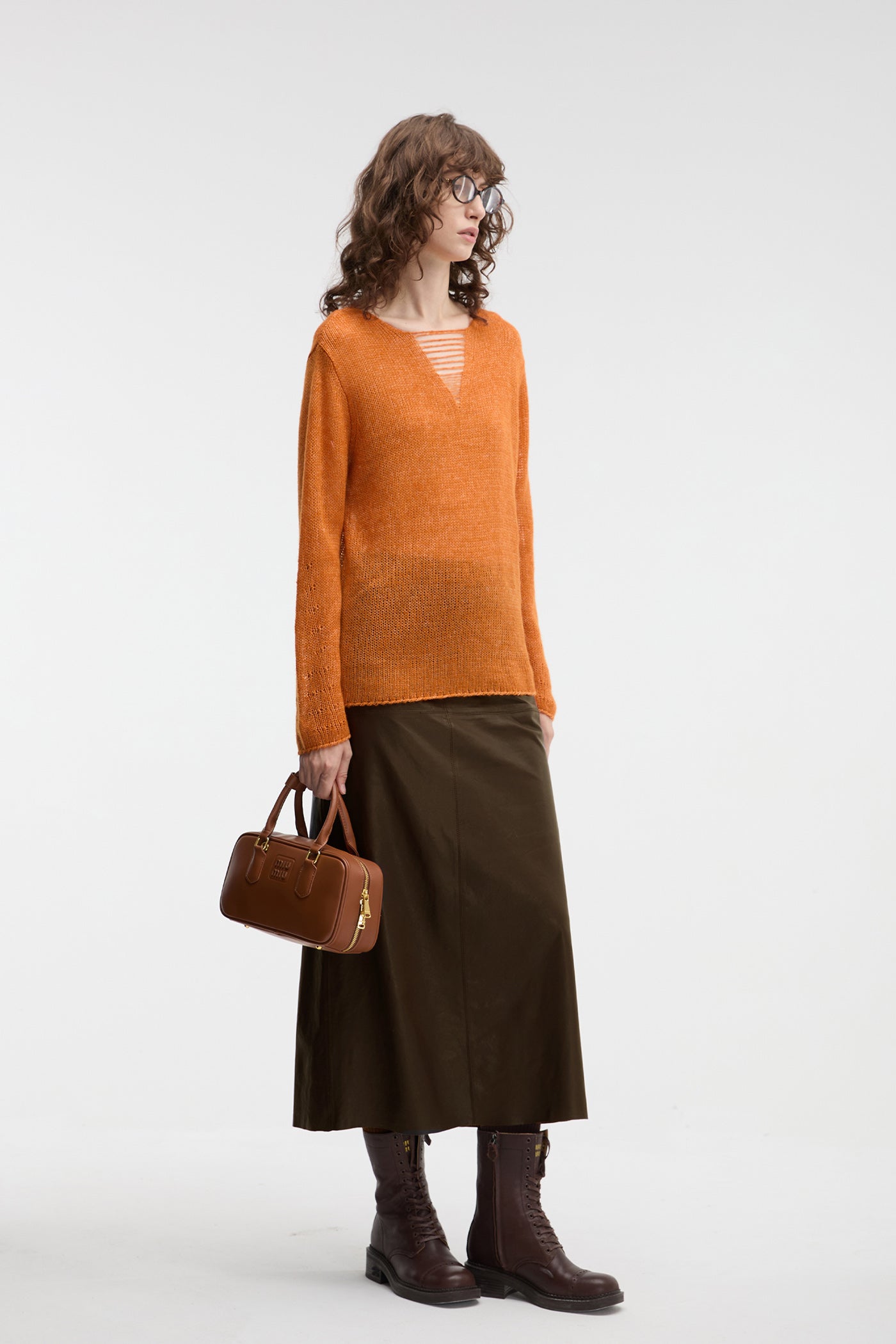 KAMILAN Women's Wool Sweater 2025 Fall – Unique Textured Knit Base Layer Top