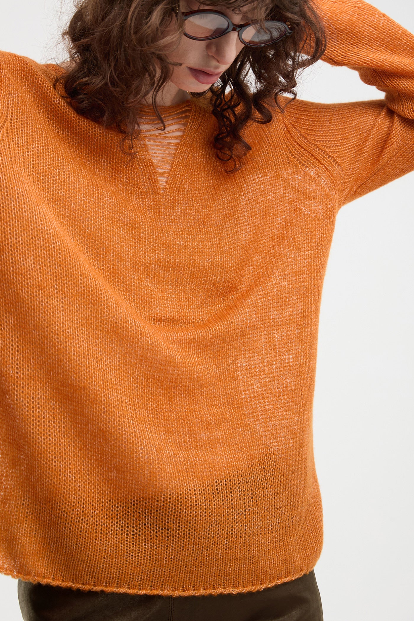 KAMILAN Women's Wool Sweater 2025 Fall – Unique Textured Knit Base Layer Top
