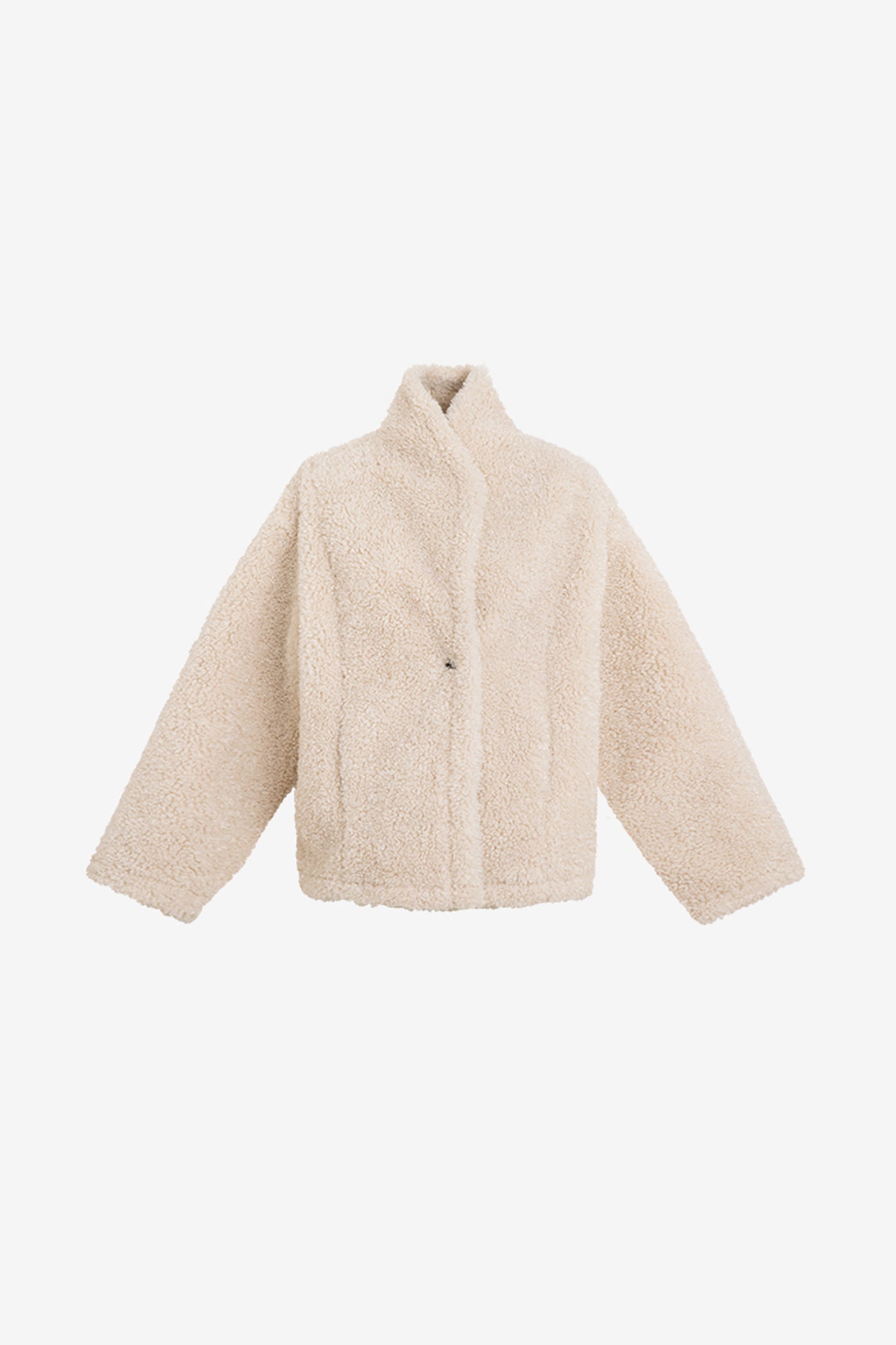 KAMILAN Women's Faux Shearling Jacket | 2025 Winter Short Teddy Coat with Stand Collar