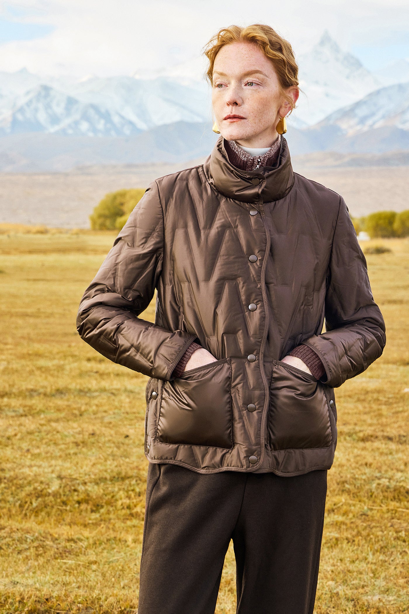 KAMILAN Women's Lightweight Short Down Jacket 2025 Winter Goose Down Puffer Coat