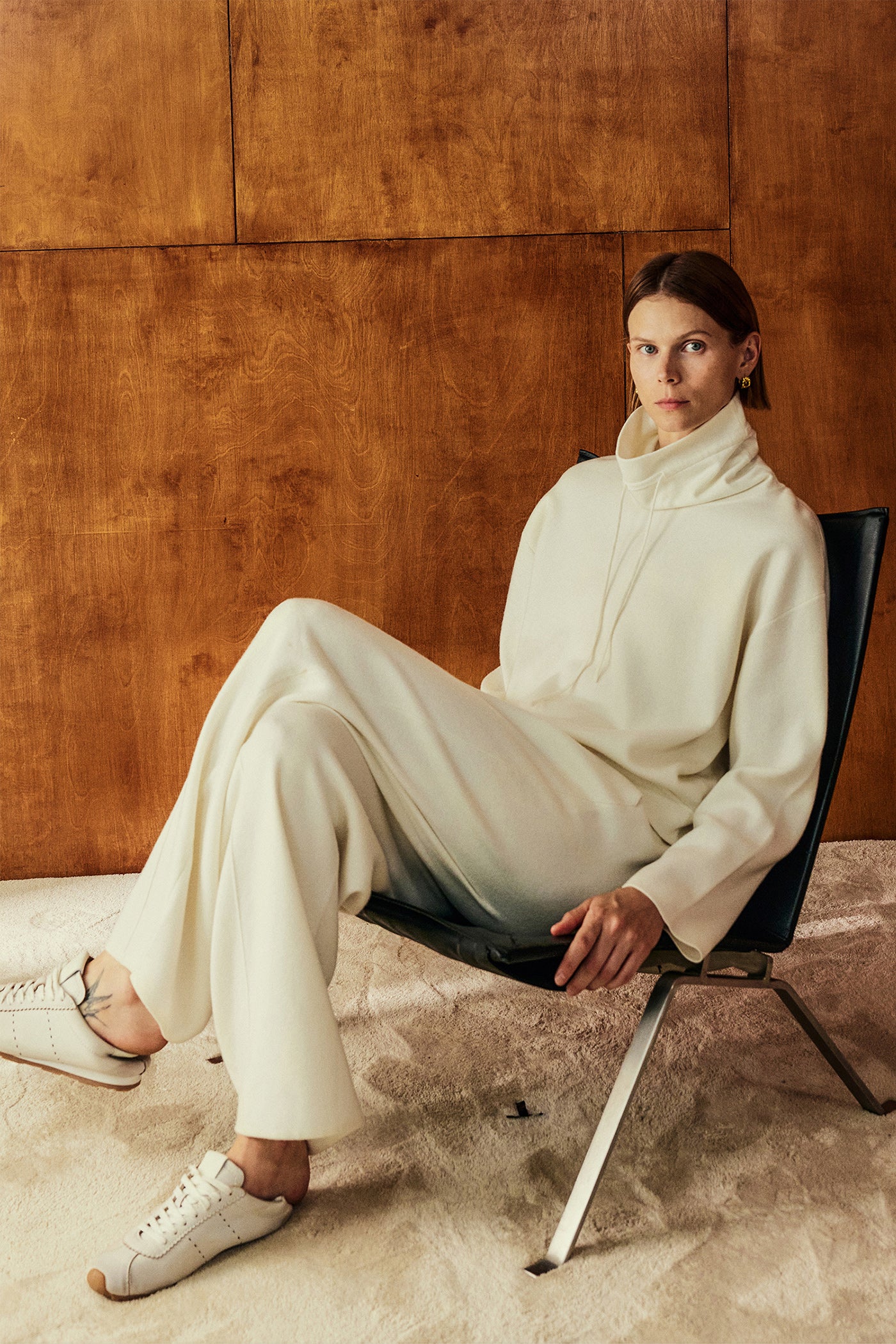 KAMILAN French Minimalist Sweatshirt Set – 2025 Autumn New Casual Top & Pants Outfit for Women