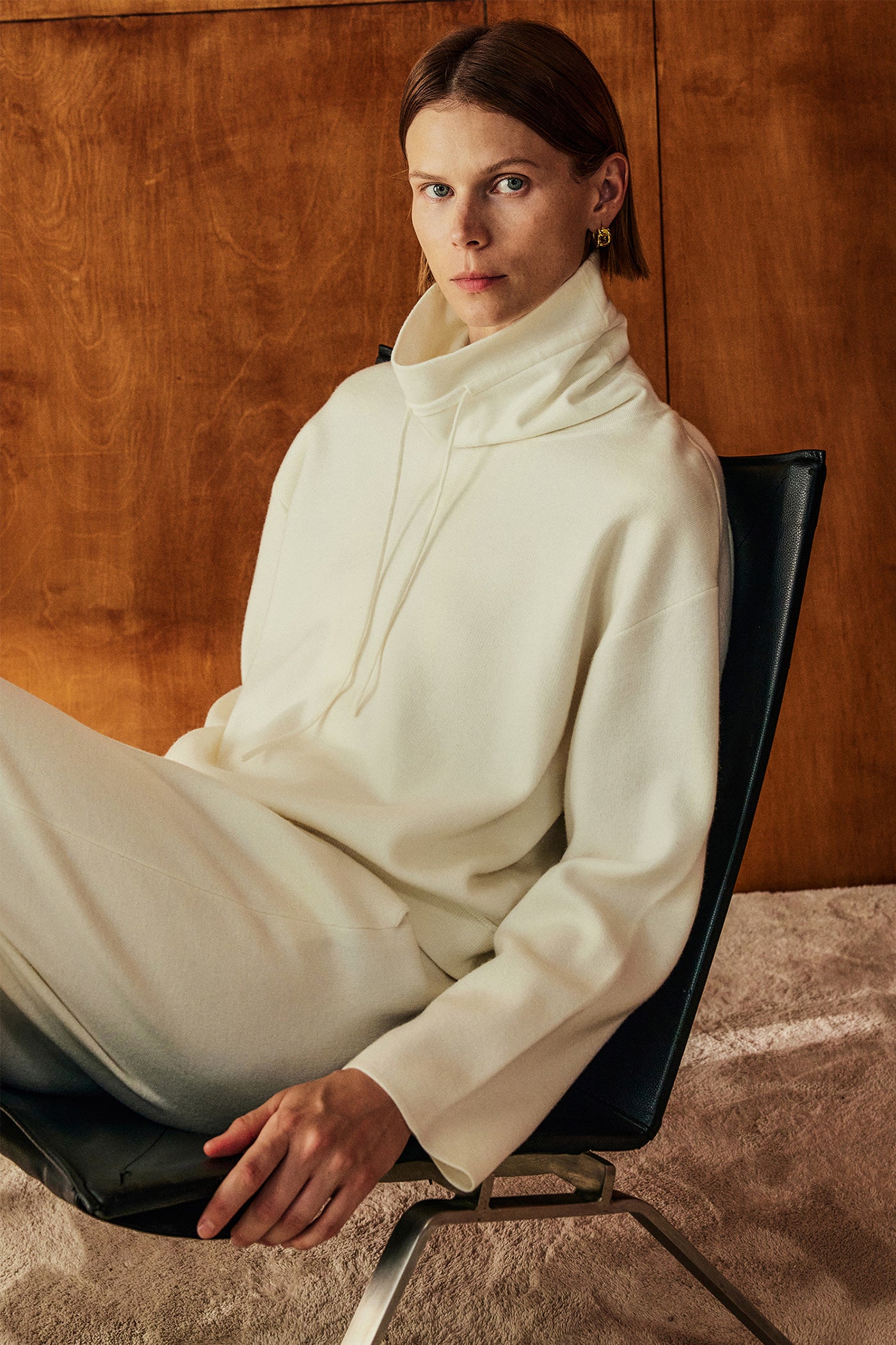 KAMILAN French Minimalist Sweatshirt Set – 2025 Autumn New Casual Top & Pants Outfit for Women