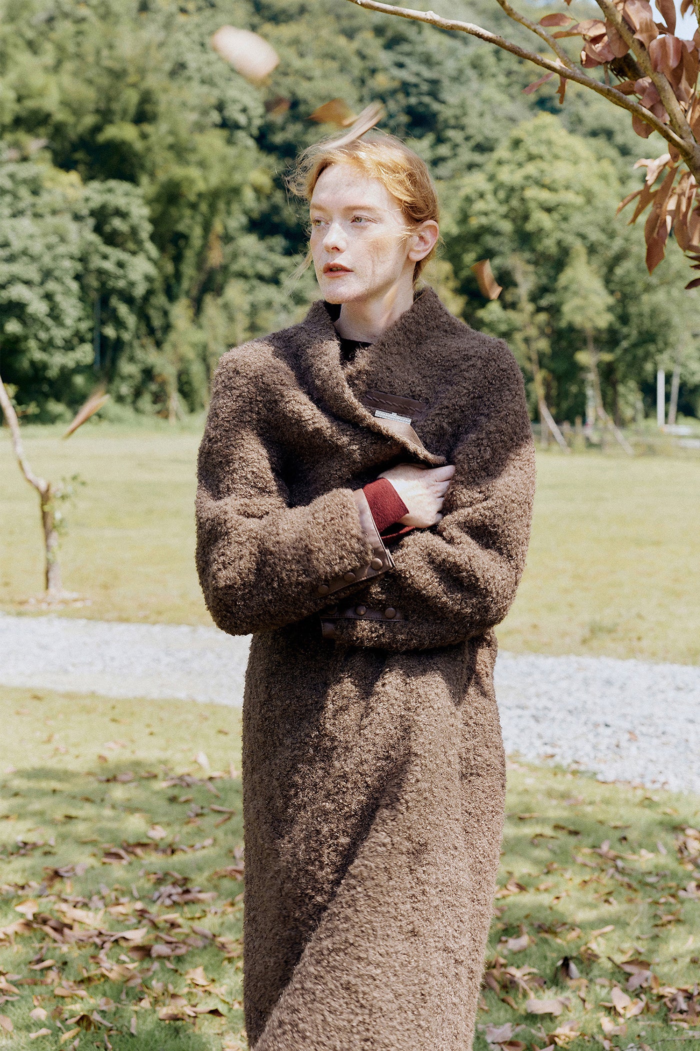 KAMILAN Women's Oversized Fur Coat – 2025 Winter Fashion Mid-Length Warm Overcoat, Below the Knee