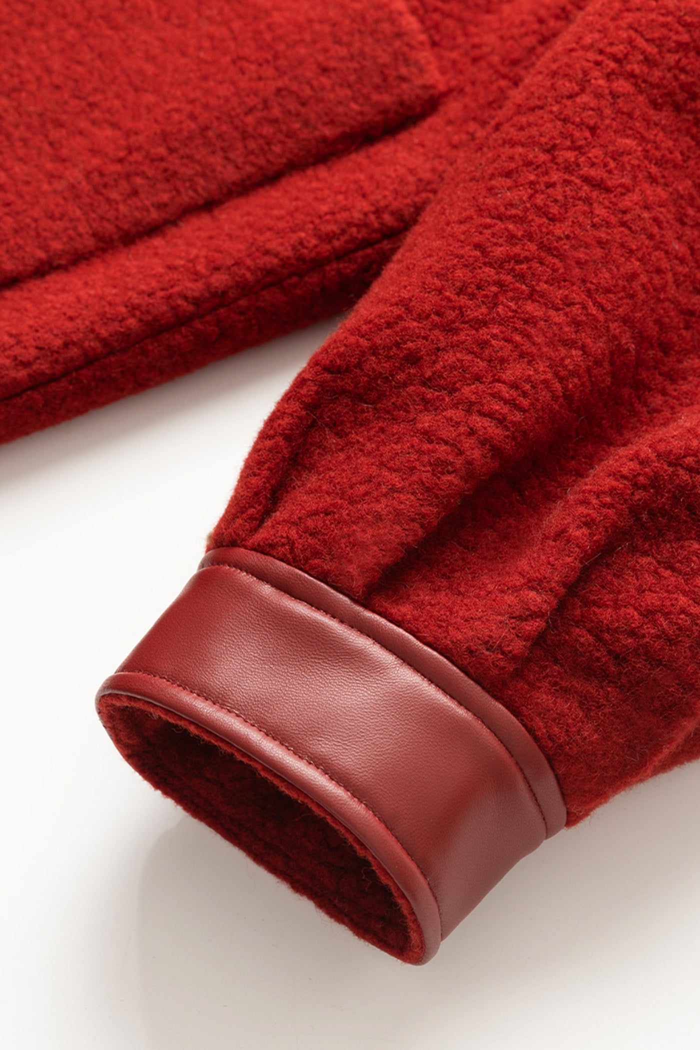 KAMILAN Sheepskin Spliced Wool Coat Women's Coat