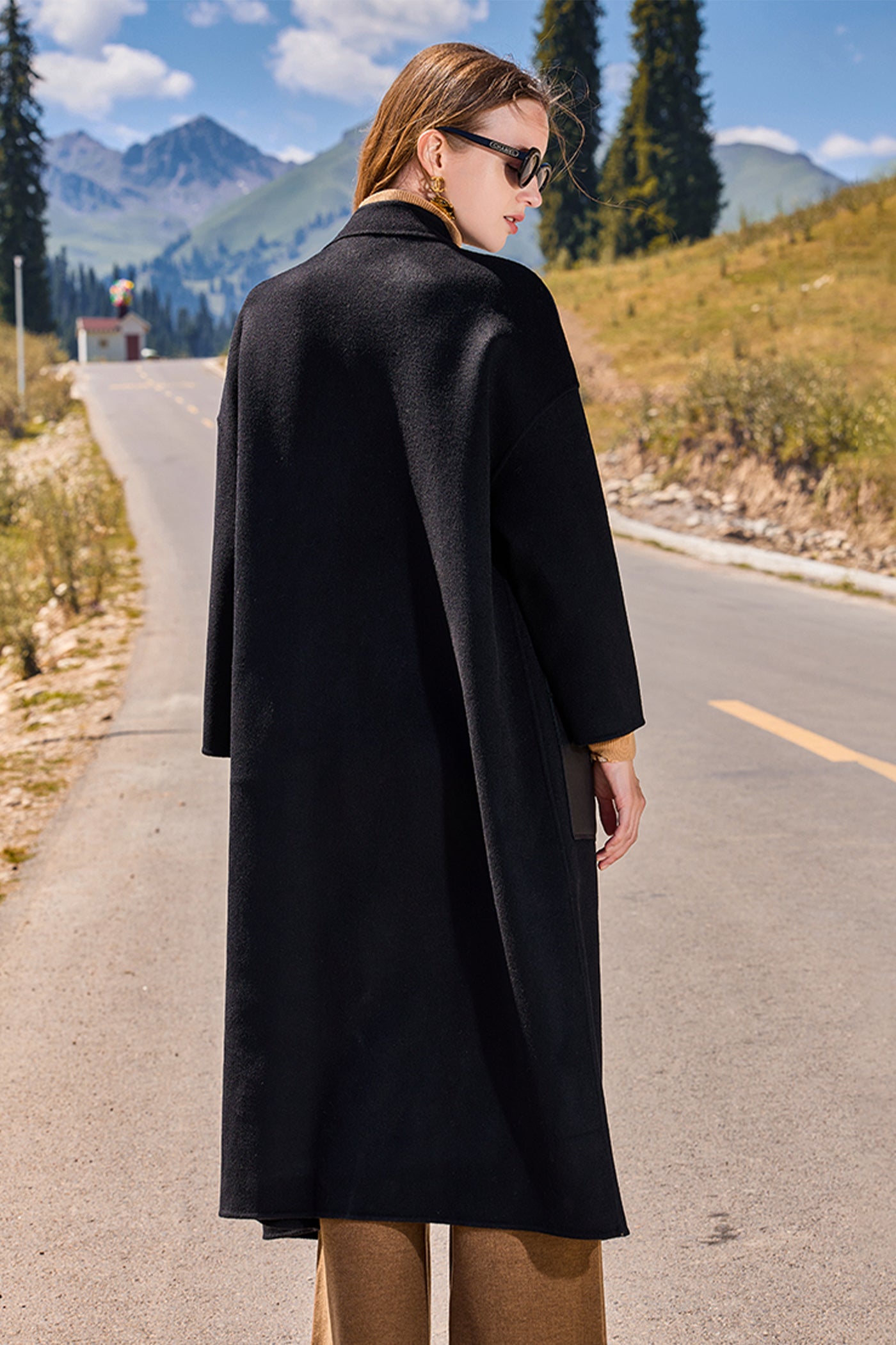 KAMILAN Double-Faced Wool Mid-Length Coat (2025 Autumn-Winter New)