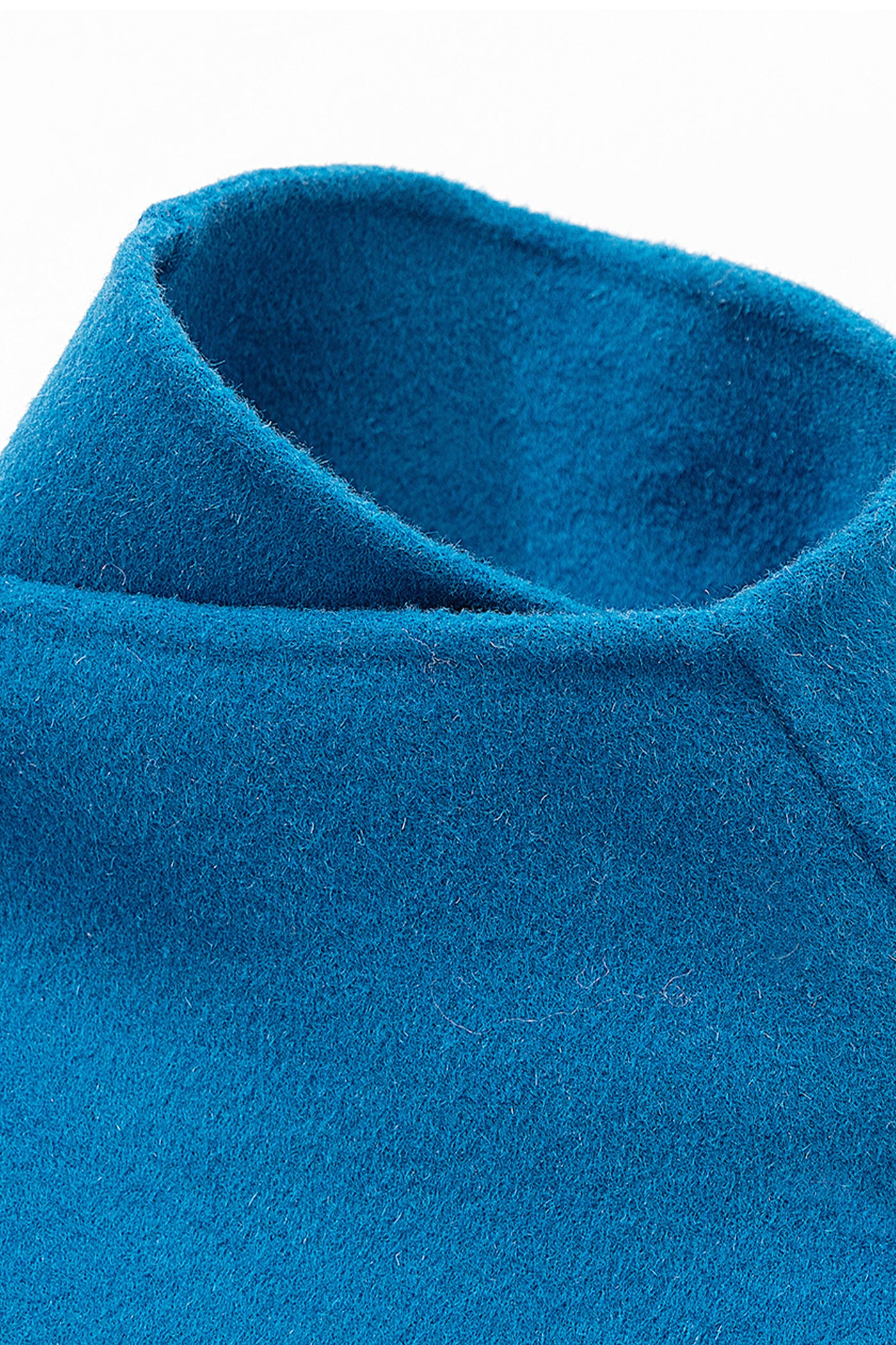 KAMILAN Women's Short Double-Faced Wool Coat – 2025 Autumn New Scarf-Collar Jacket