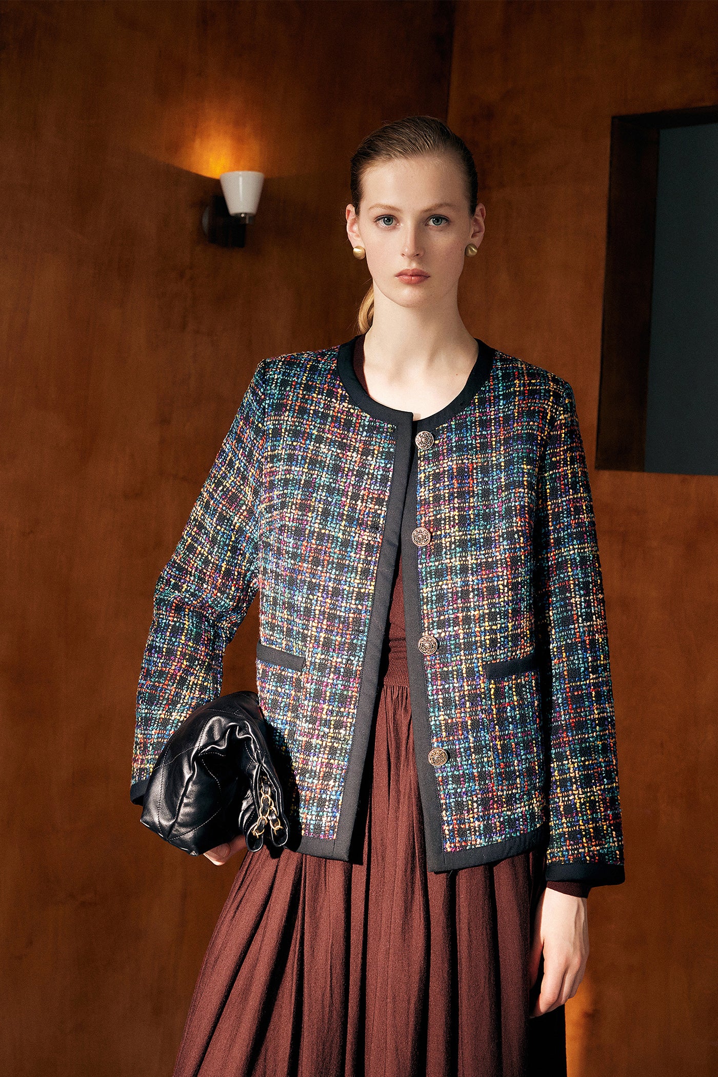 KAMILAN 2025 Autumn New Coarse Felt Coat