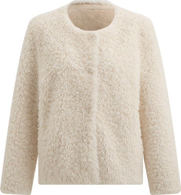 KAMILAN 2025 Winter Faux Shearling Jacket | Short Eco-Friendly Fur Coat for Women