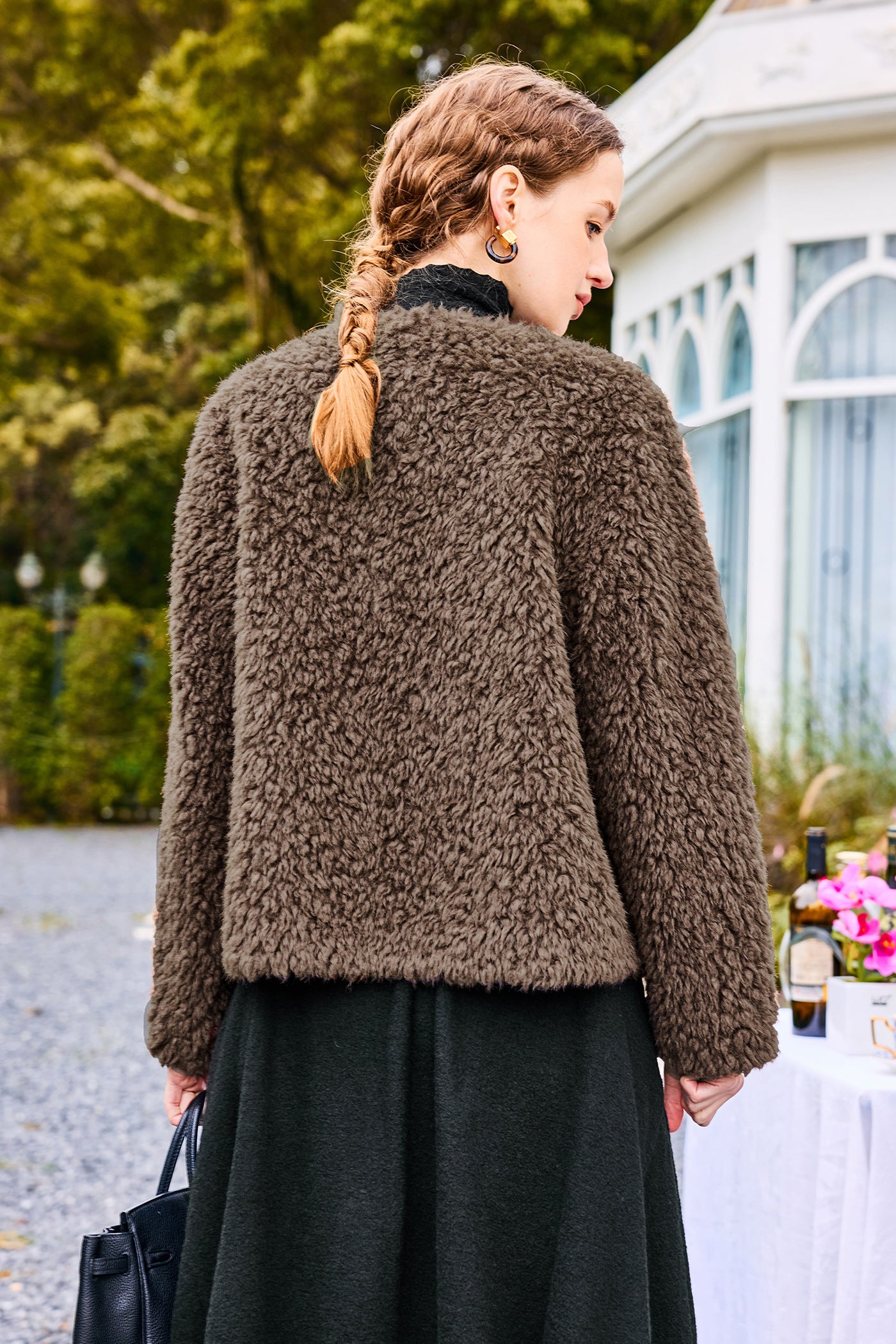 KAMILAN 2025 Winter Faux Shearling Jacket | Short Eco-Friendly Fur Coat for Women