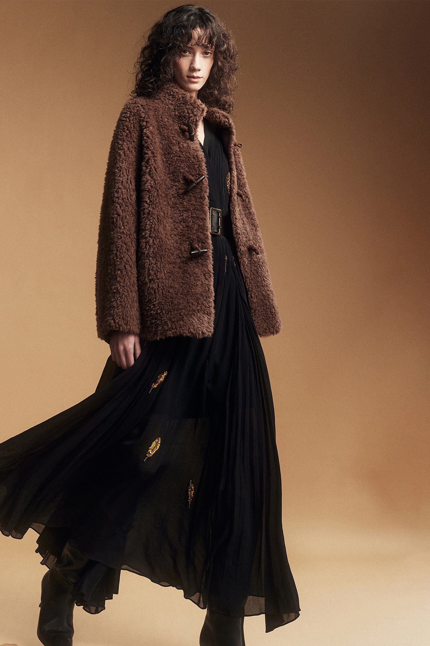 KAMILAN 25 Year Winter Sheep Shearing Warm Coat For Women