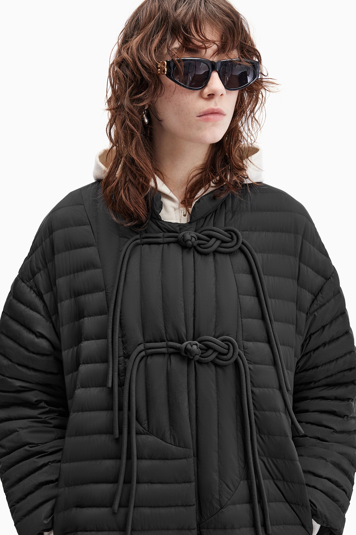 KAMILAN Women's Vintage Chinese Style Down Jacket – 2025 Winter Collection, Mid-Length Puffer Coat
