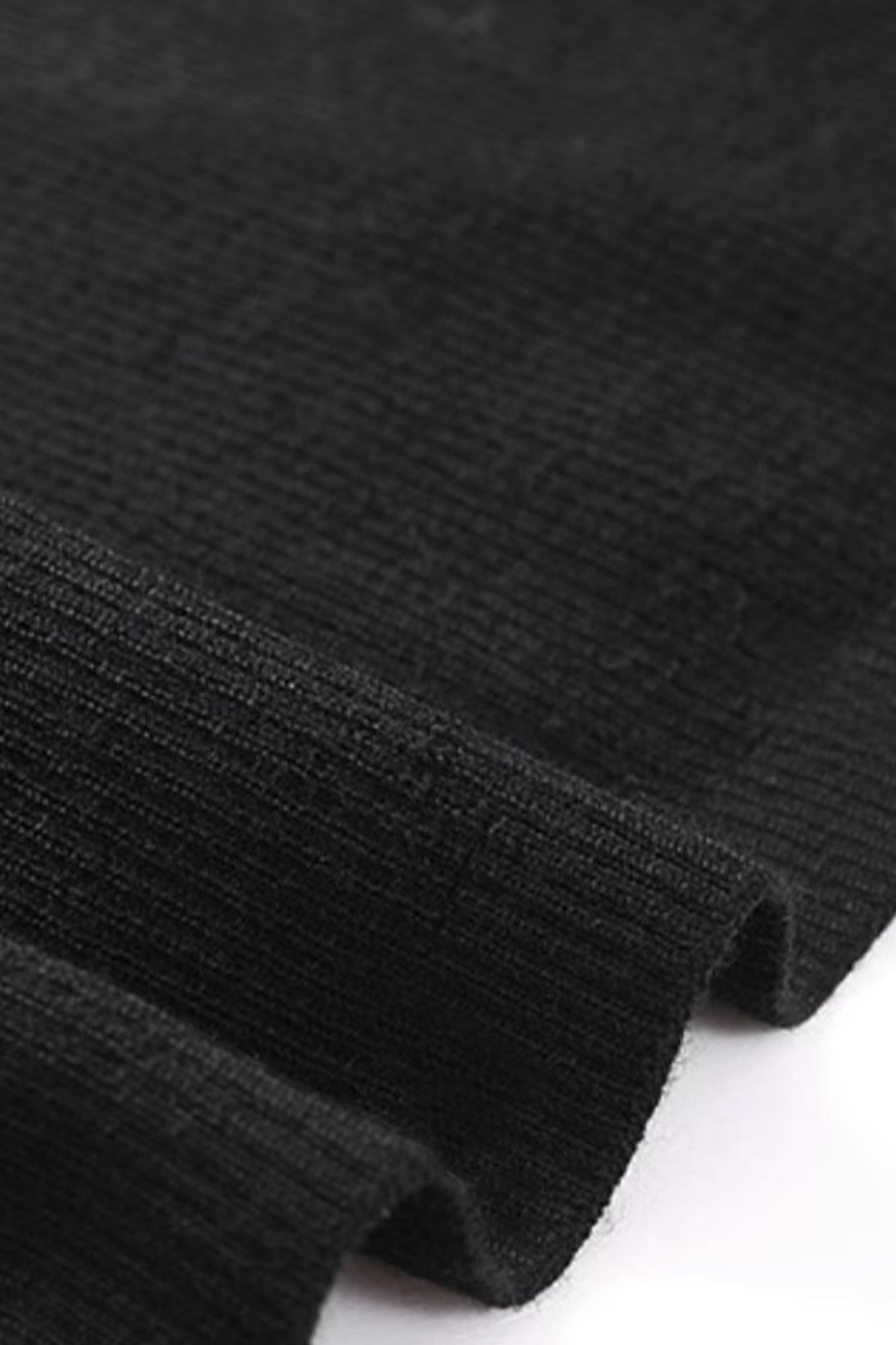 KAMILAN Women's Wool Knit Sweater – 2025 Autumn Winter Black Long-Sleeve Pullover Base Top