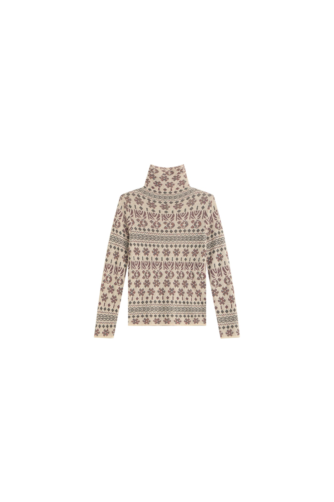 KAMILAN French High Neck Sweater Women's 100 Cashmere