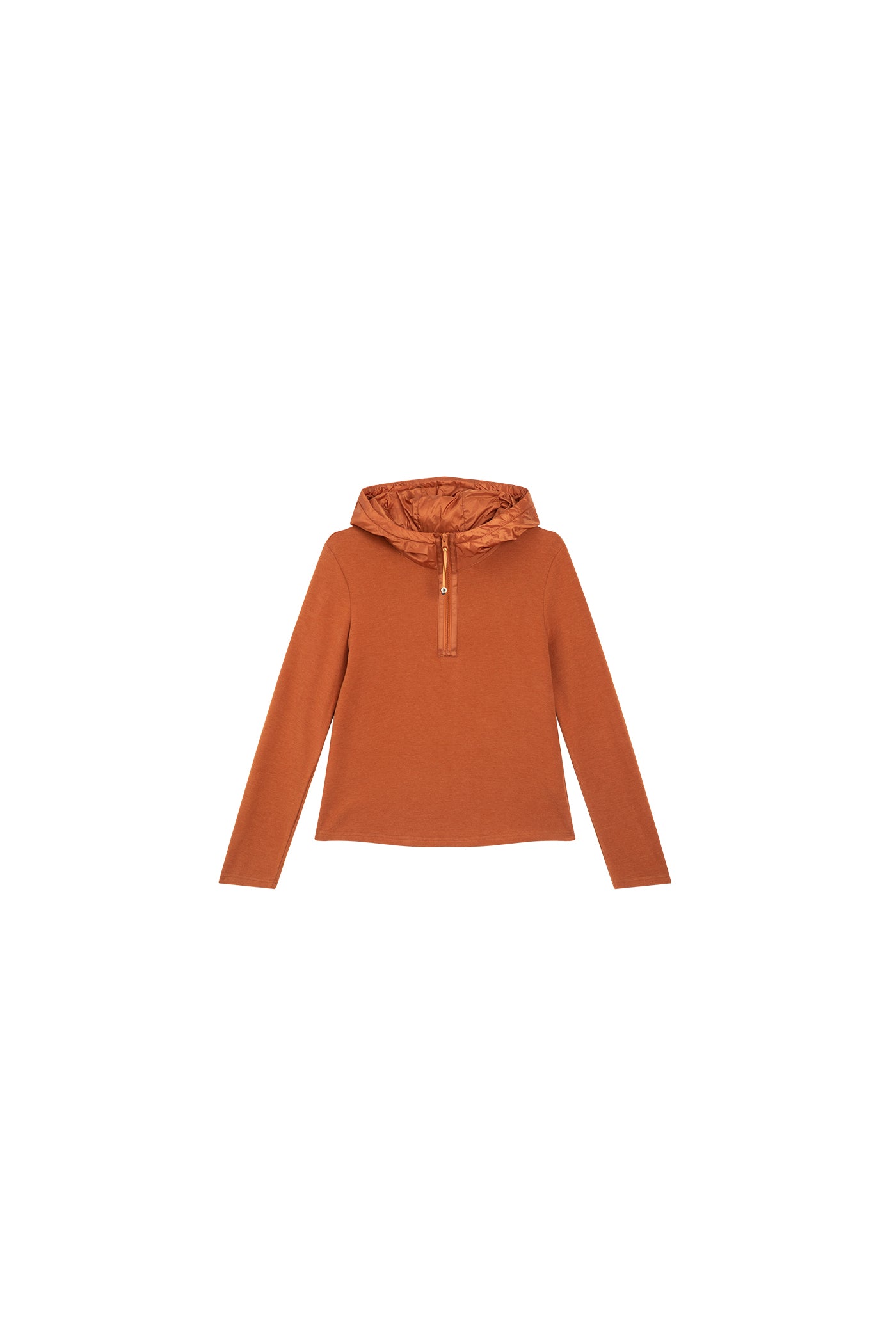 KAMILAN French Chic Knit-Panel Hoodie – 2025 Autumn New Women's Fashion Casual Long-Sleeve Sweatshirt Top