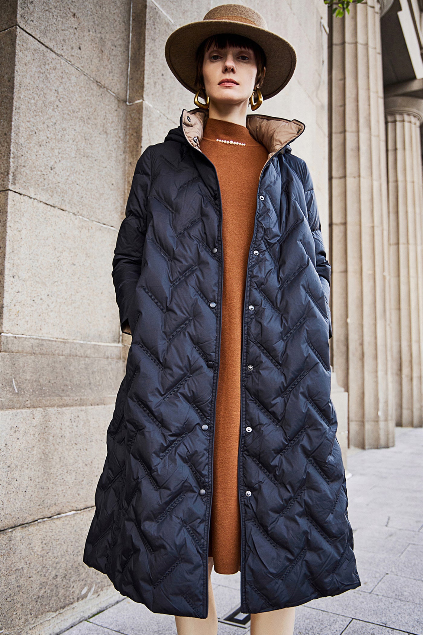 KAMILAN Premium Down Coat Autumn/Winter Collection Stylish and Elegant Warm Puffer Jacket