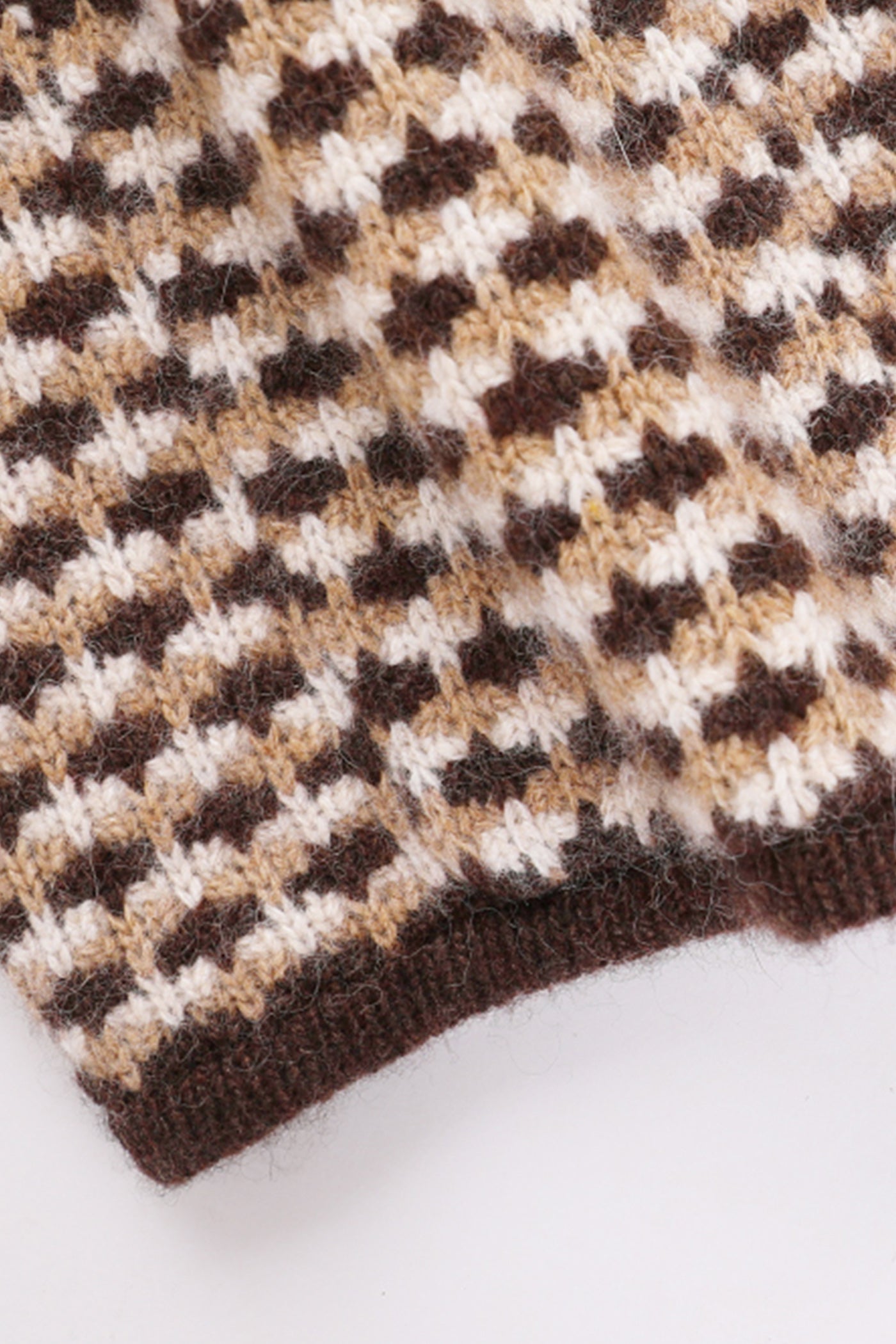 KAMILAN French Chic Wool Knit Cardigan – 2025 Autumn New Short Tweed-Inspired Sweater Jacket
