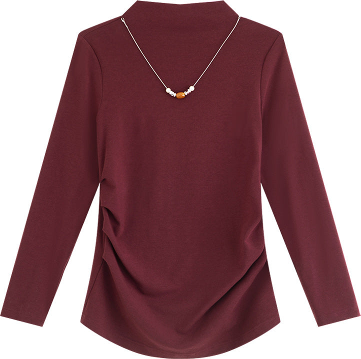 KAMILAN French Chic Knit Sweater – 2025 Autumn New Women's Long-Sleeve Versatile Base Layer Top