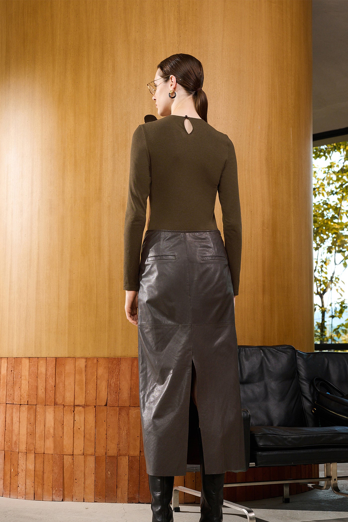 KAMILAN Women's Slim-Fit Knit Sweater – 2025 Autumn New Chic Design Base Layer Top
