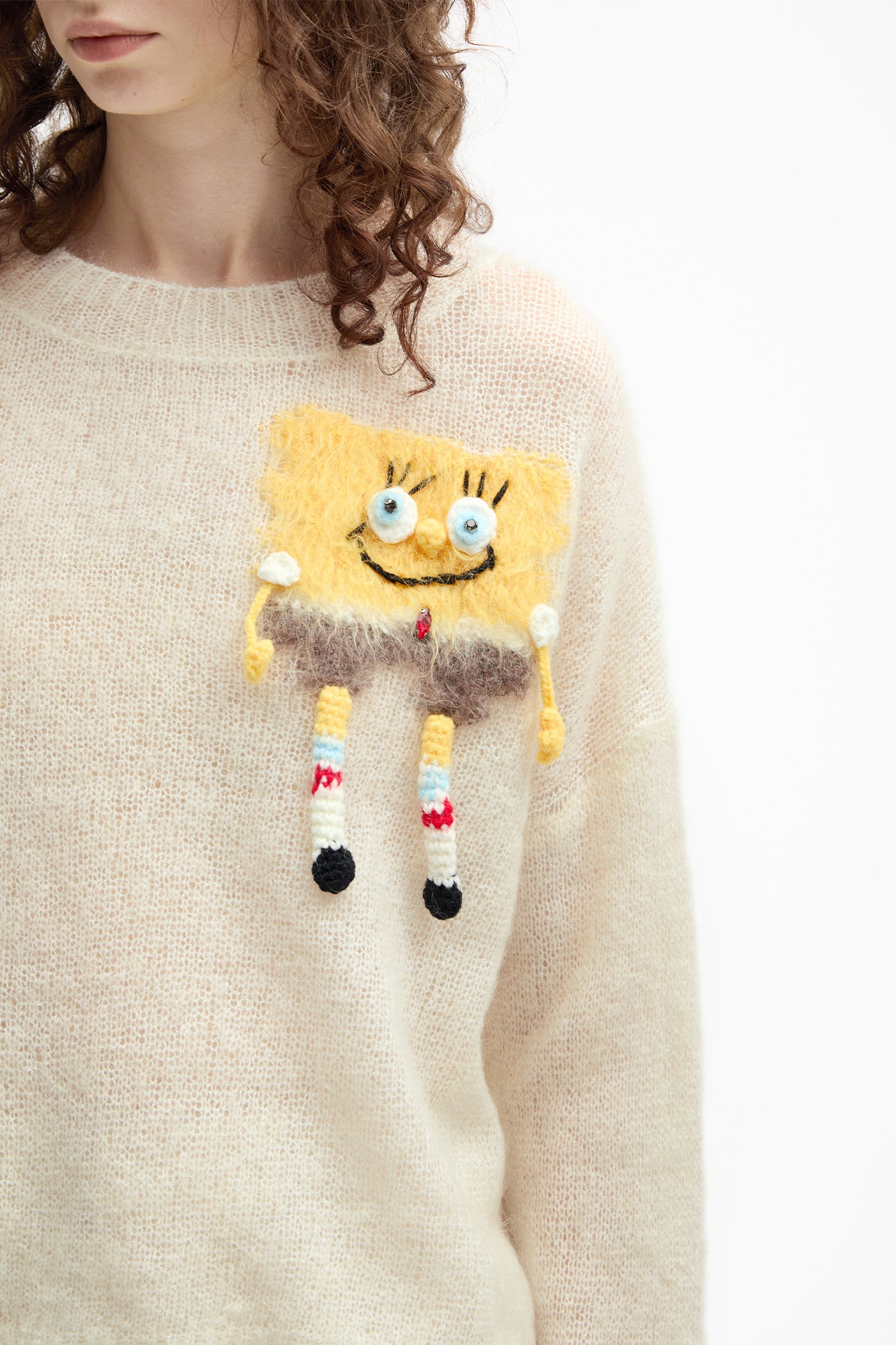 KAMILAN Chic Mohair Sweater for Women – 2025 Fall New Design Long Sleeve Pullover