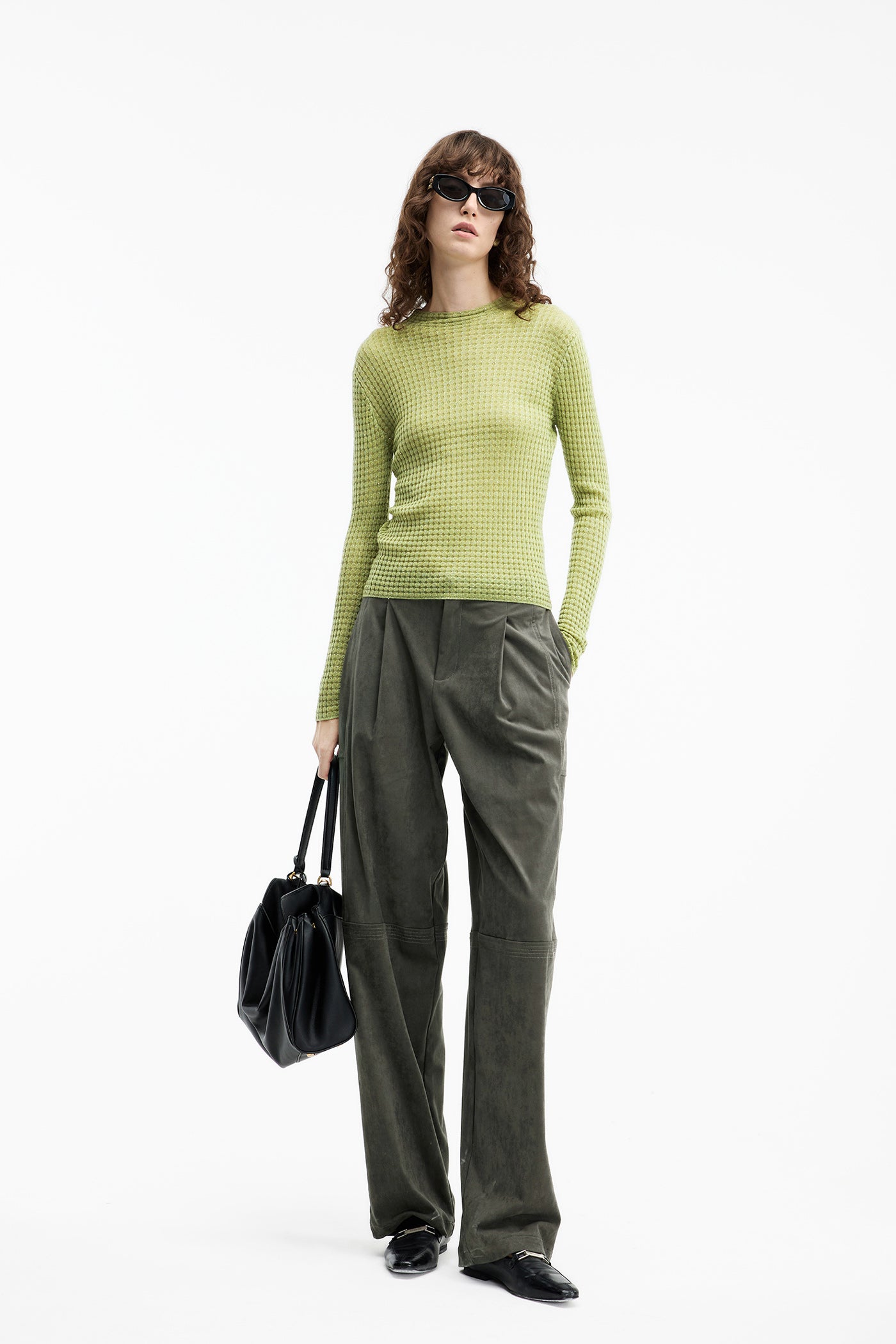 KAMILAN French-Inspired Short Knit Top – 2025 Autumn Collection | Unique Design & Versatile Layering Piece for Women