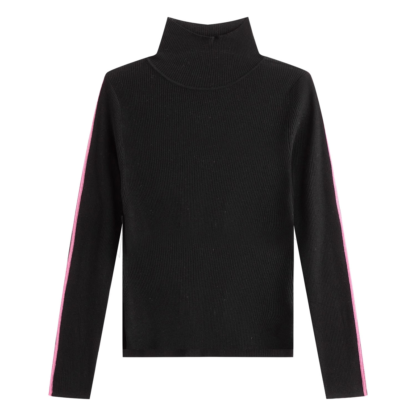 KAMILAN Women's Slim-Fit Turtleneck Wool Sweater – 2025 Autumn New Elegant Knit Base Layer Top