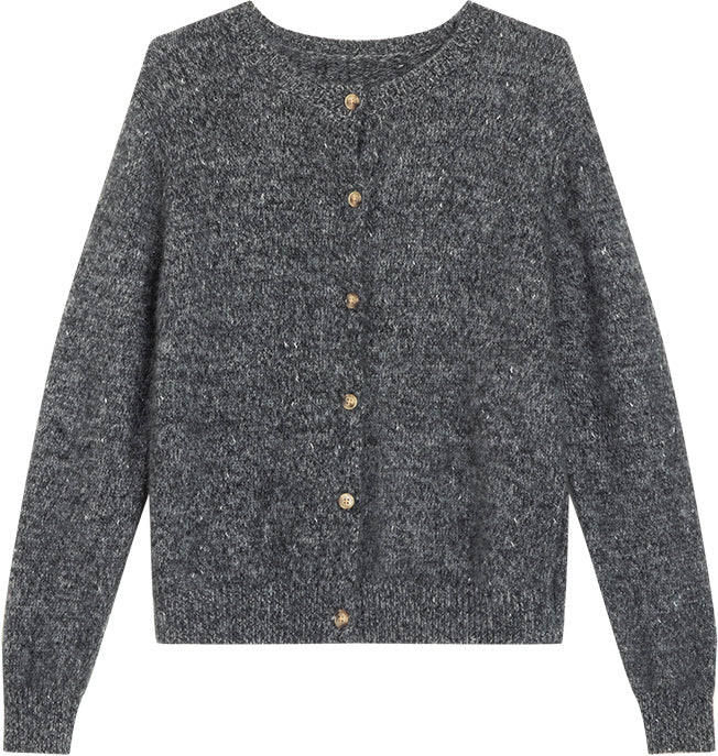 KAMILAN Women's Short Cashmere Cardigan – 2025 Autumn New Knit Sweater Jacket Top