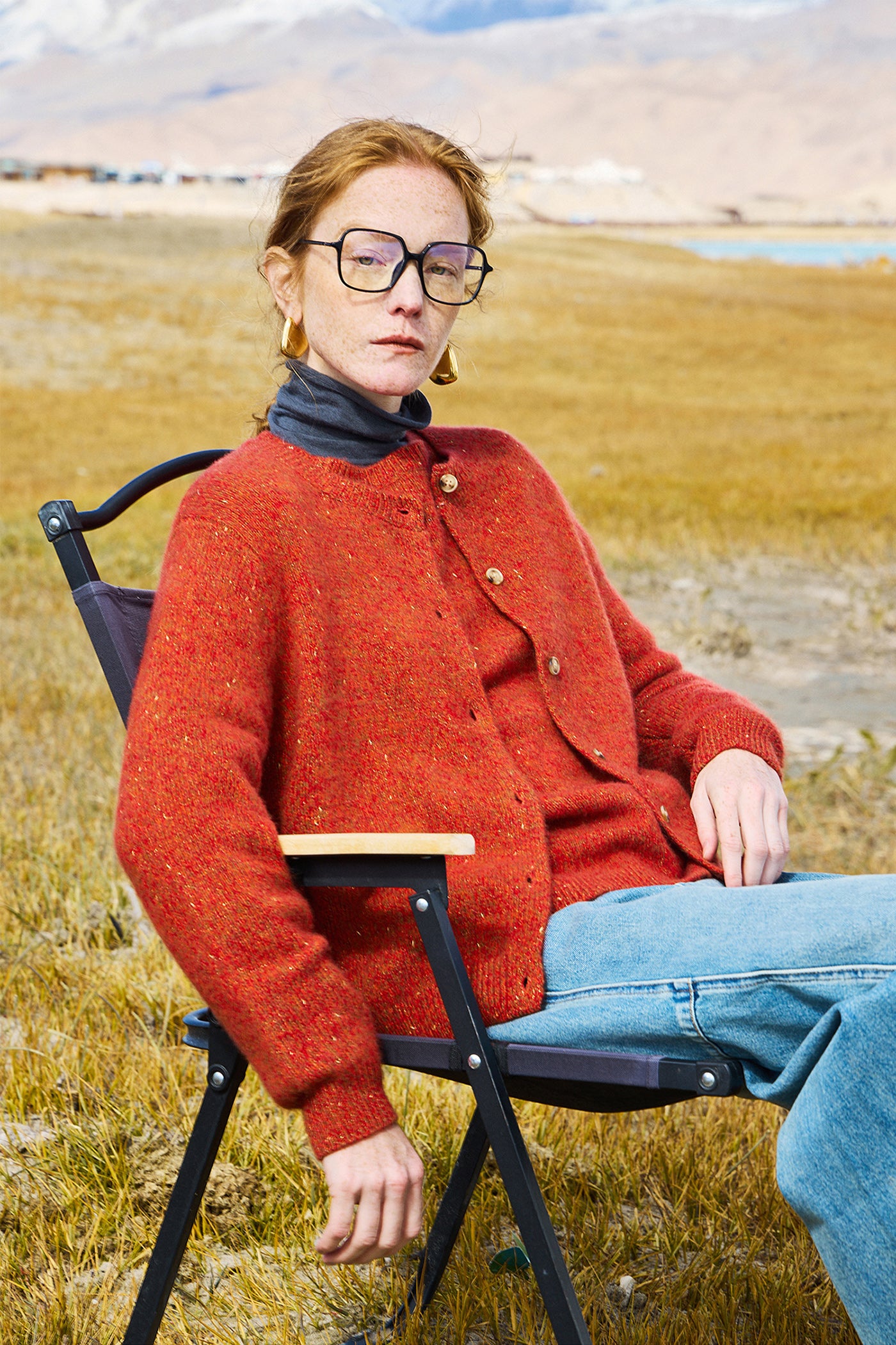 KAMILAN Women's Short Cashmere Cardigan – 2025 Autumn New Knit Sweater Jacket Top