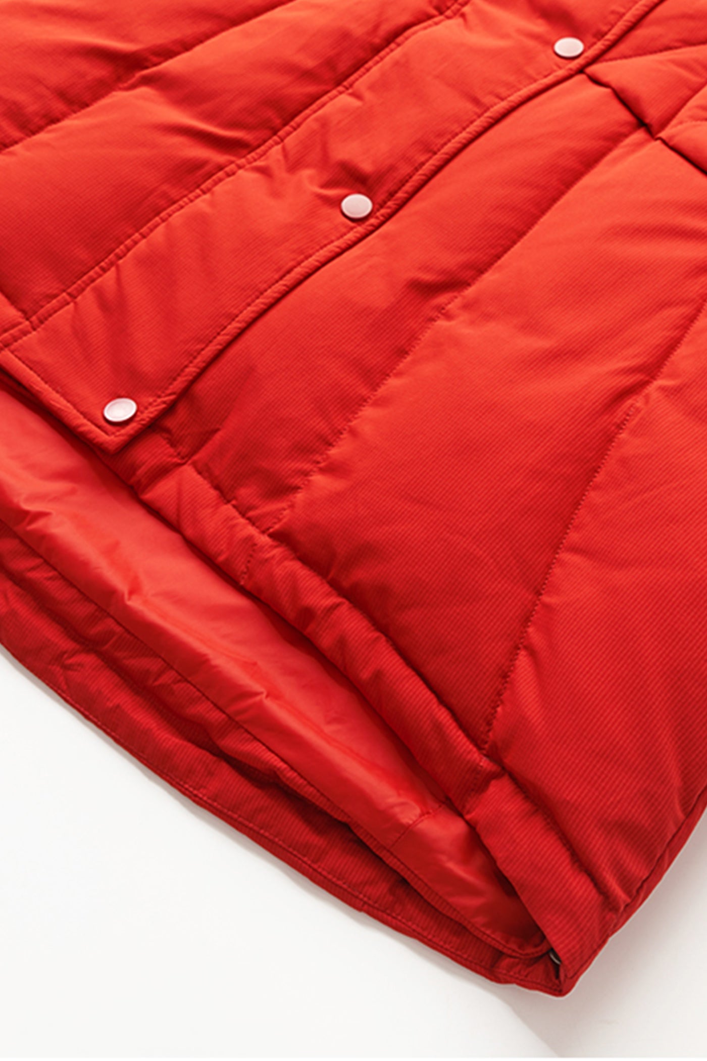 KAMILAN Women's Red Down Coat – 2025 Winter Mid-Length Warm Puffer Jacket with White Duck Down