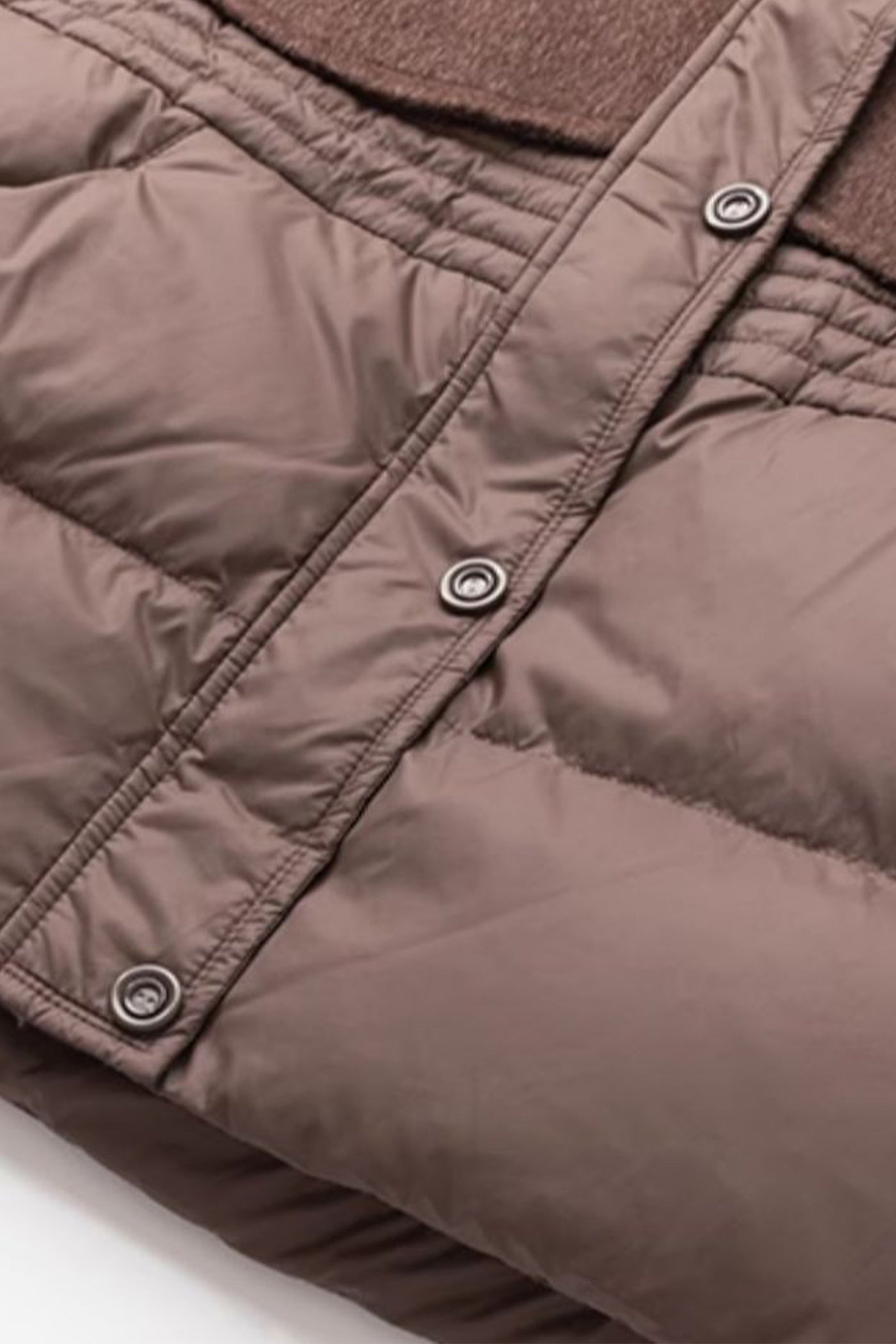 KAMILAN Women's Short Hooded Down Jacket – 2025 Winter New Wool Splice White Duck Down Puffer Coat