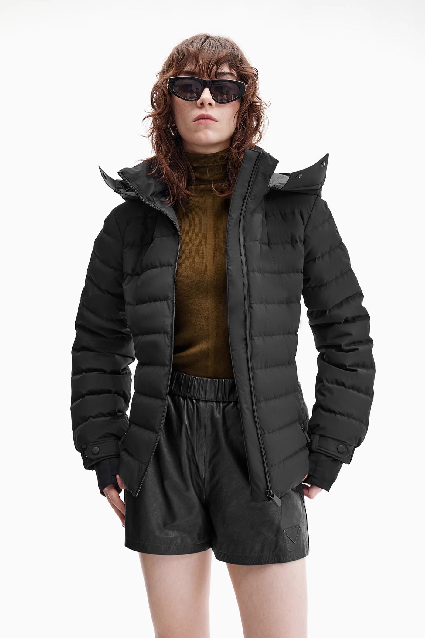 KAMILAN Short Outdoor Sports Down Jacket for Women in Winter
