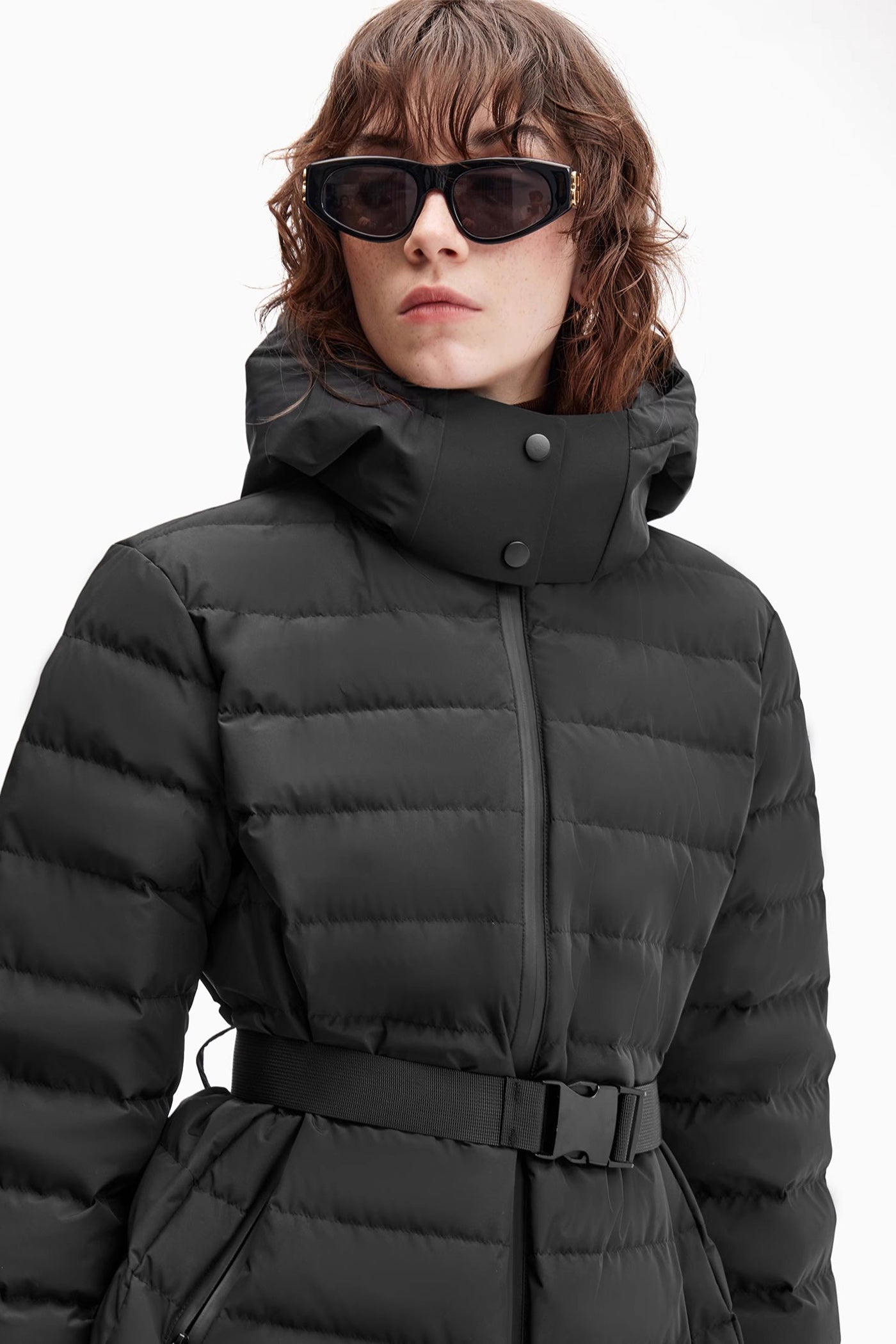 KAMILAN Short Outdoor Sports Down Jacket for Women in Winter