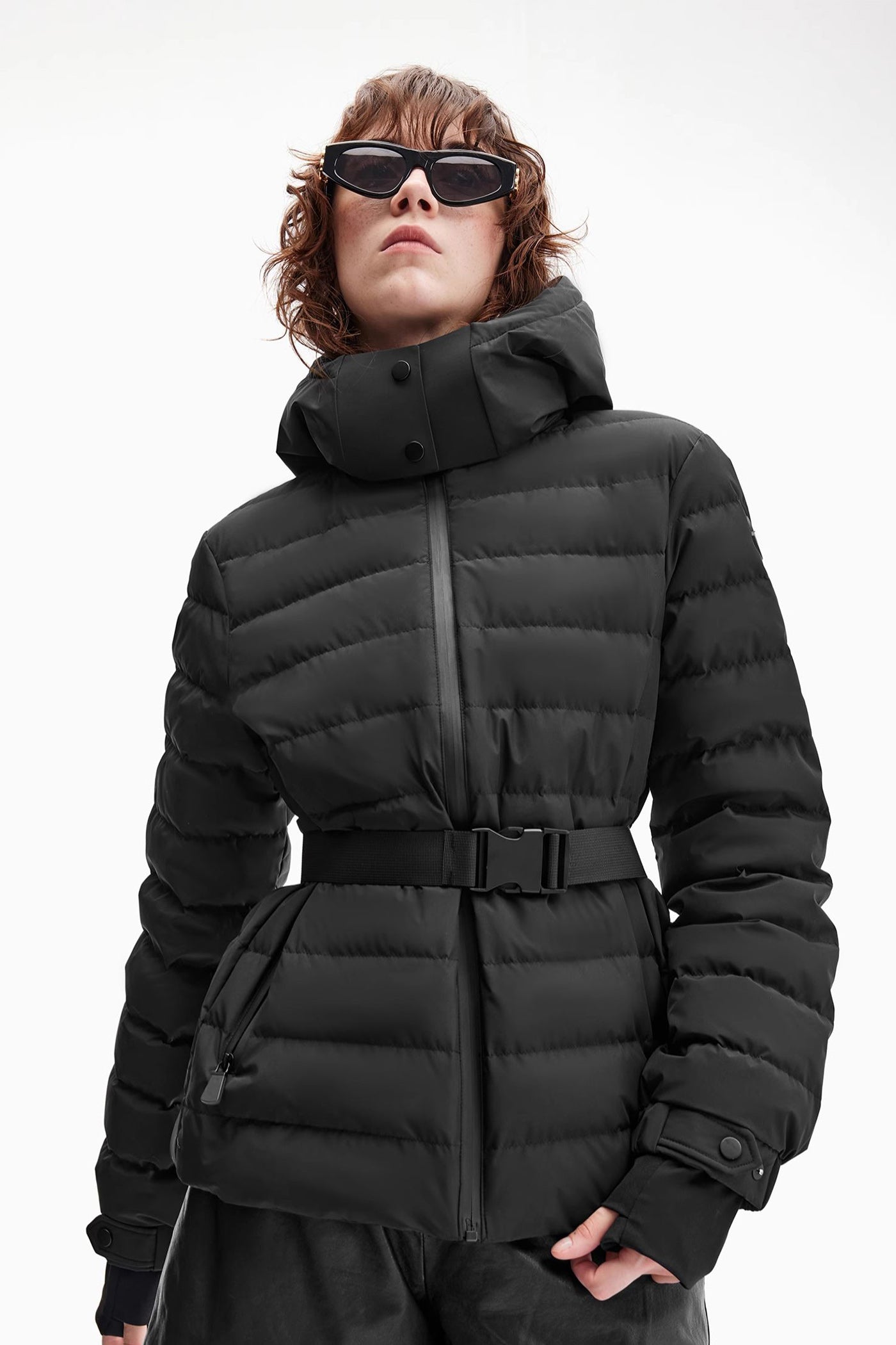 KAMILAN Short Outdoor Sports Down Jacket for Women in Winter