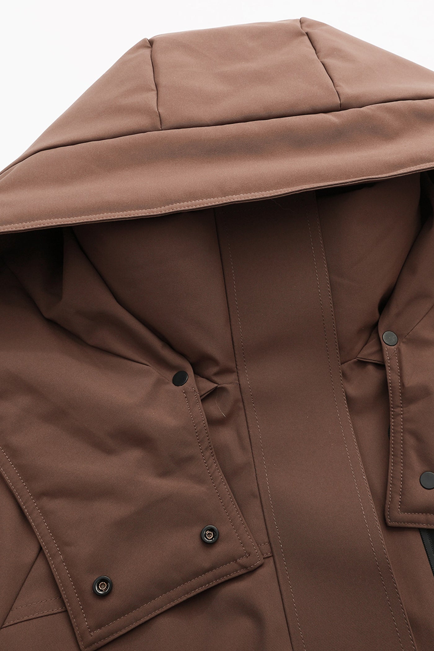 KAMILAN Women's Outdoor Hiking Down Coat – 2025 Winter New Waist-Cinched White Duck Down Hooded Jacket