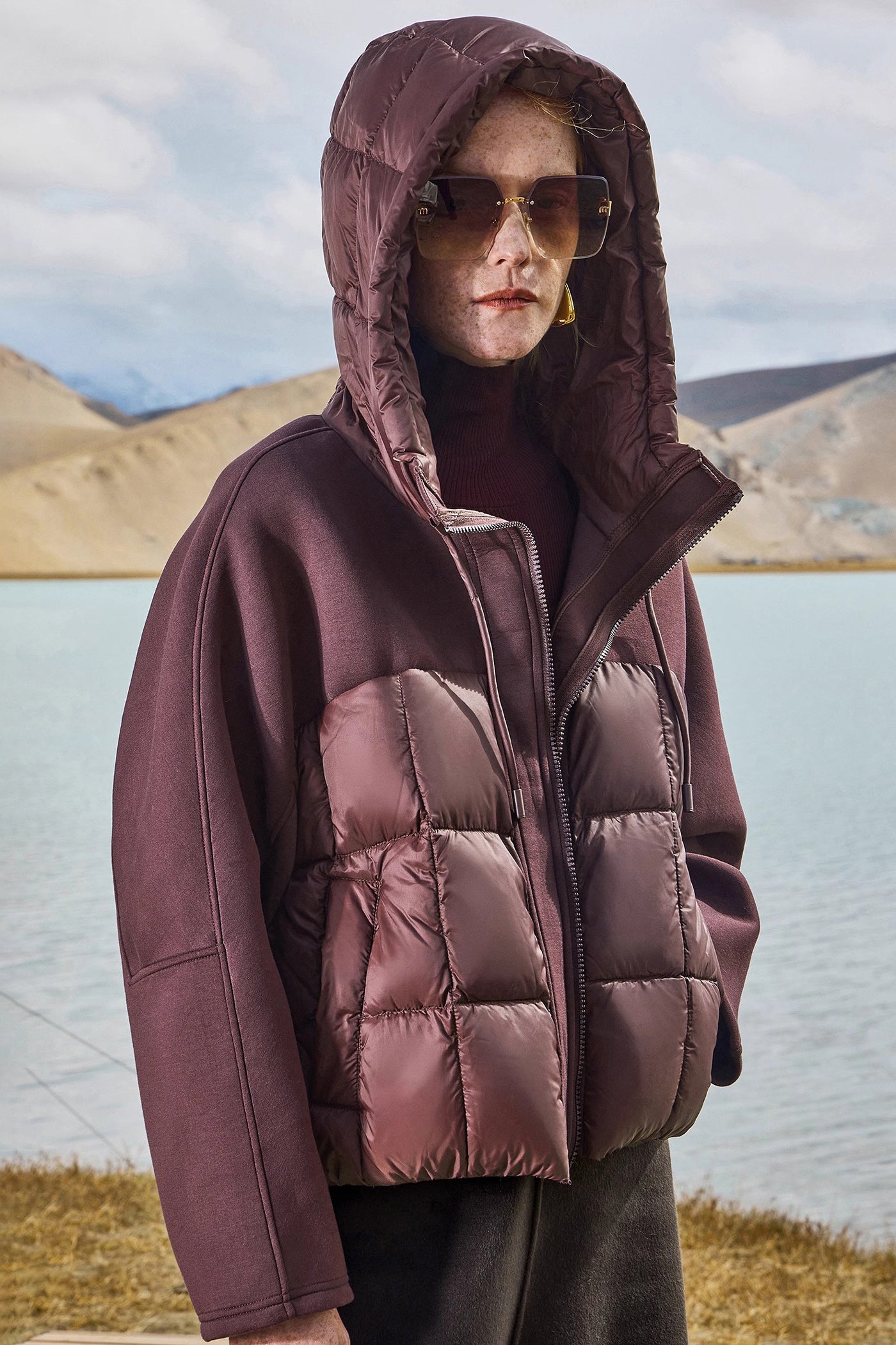 KAMILAN Short-Length Hooded Down Coat with Premium White Duck Down — 2025 Winter New Arrivals