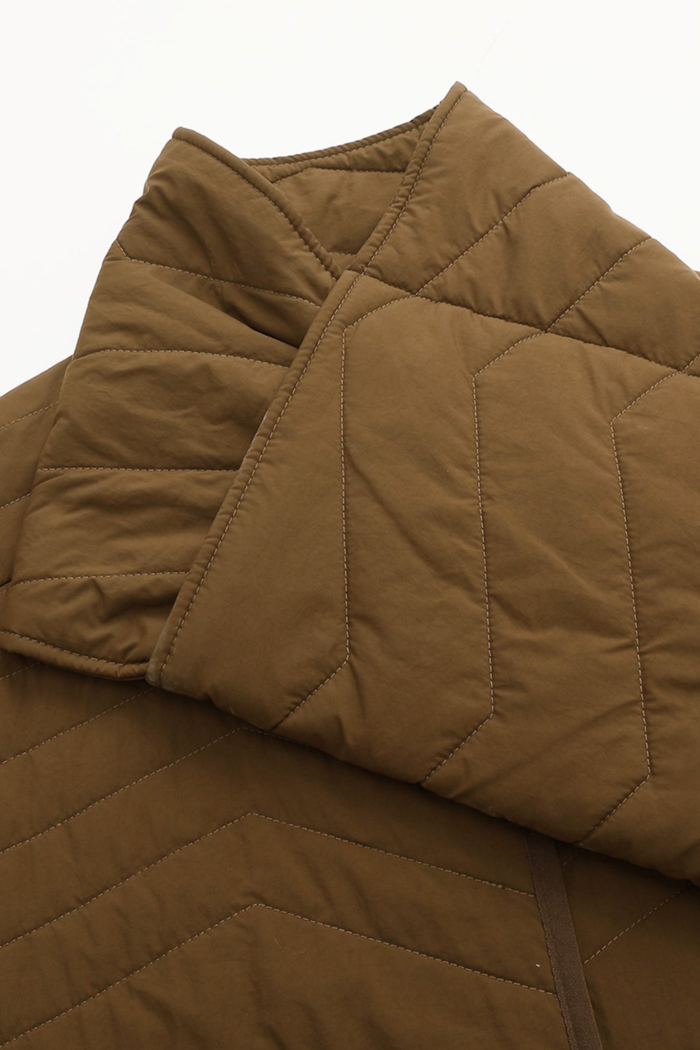 KAMILAN Women's Lightweight Padded Coat – 2025 Winter New Fashionable Cotton Jacket with Detachable Scarf Collar