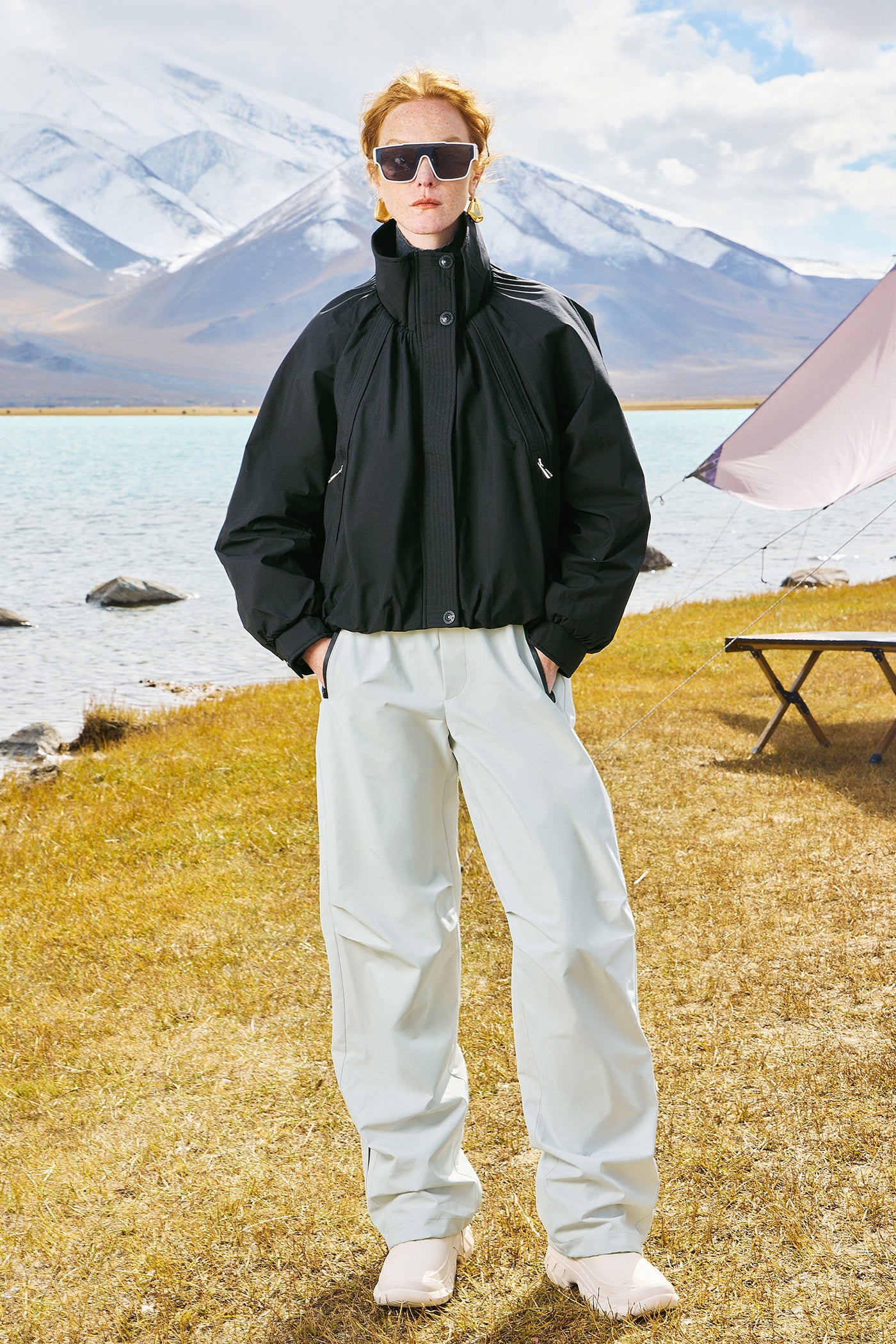 KAMILAN Short Outdoor Sports White Goose Down Jacket