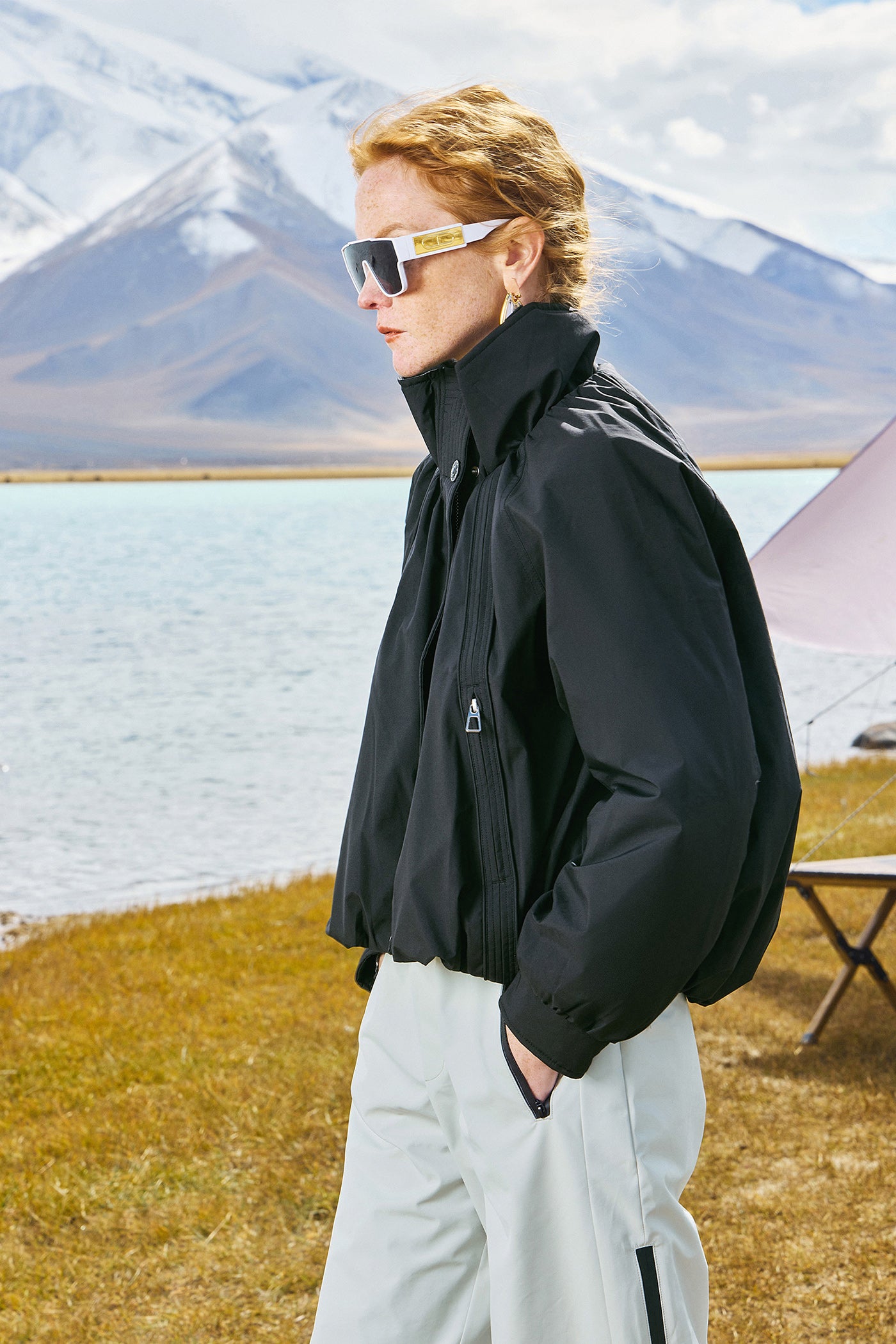 KAMILAN Short Outdoor Sports White Goose Down Jacket
