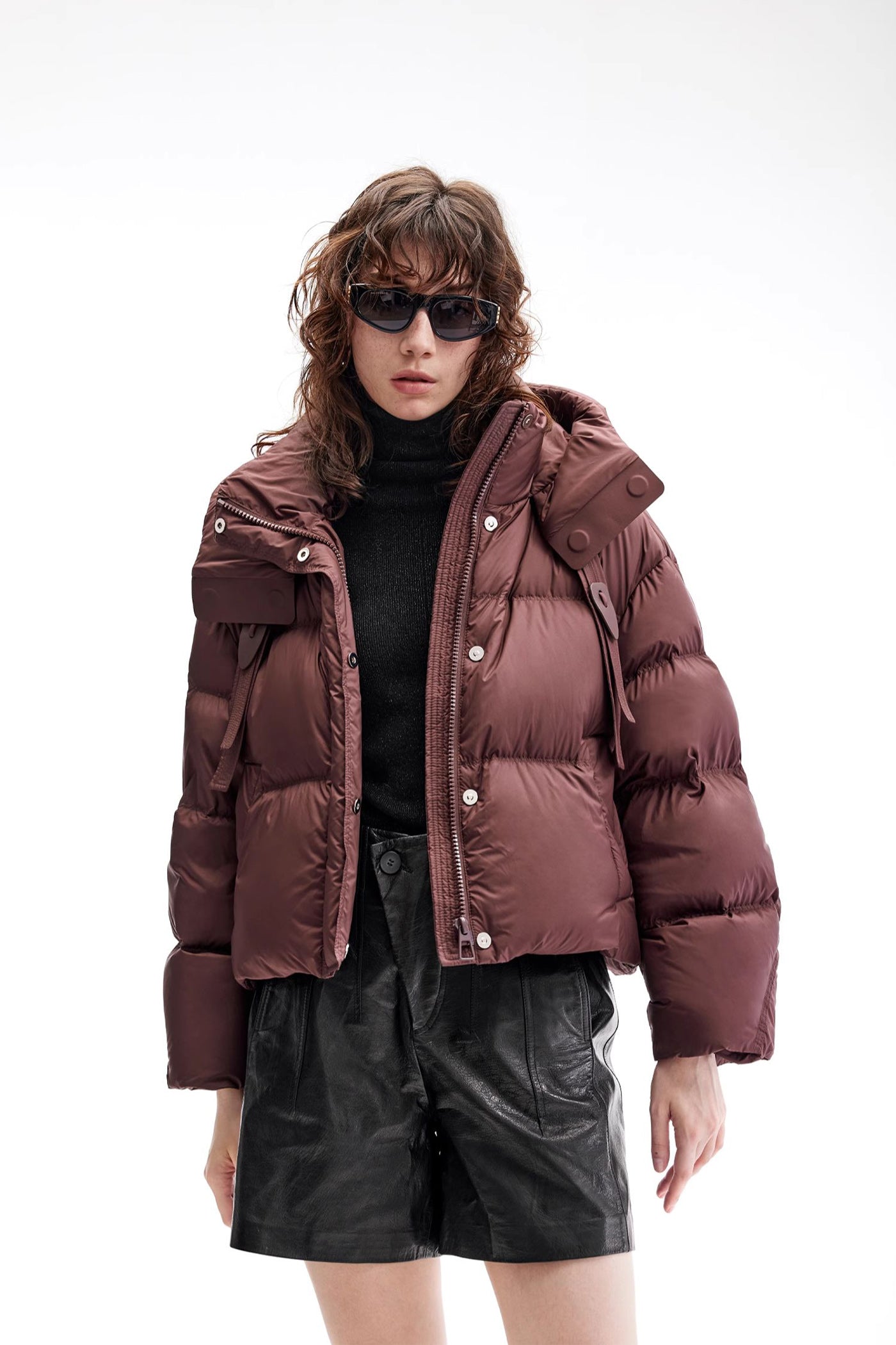 KAMILAN Outdoor Hiking Climbing Down Jacket Women's Short Style