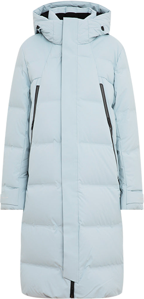 KAMILAN 2025 Winter New Mid‑Length White Goose Down Coat with Hood